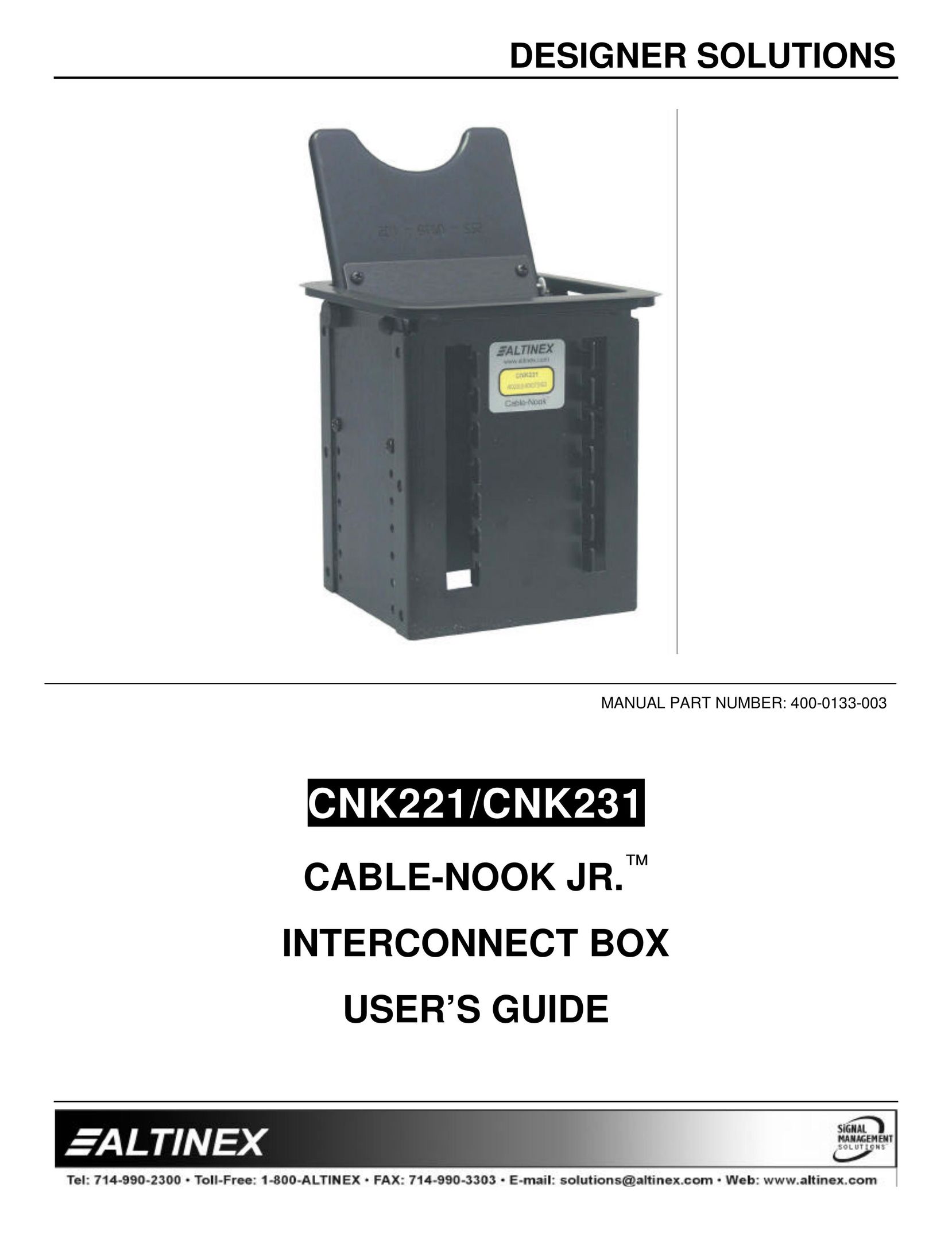 Altinex CNK221 Network Card User Manual (Page 1)