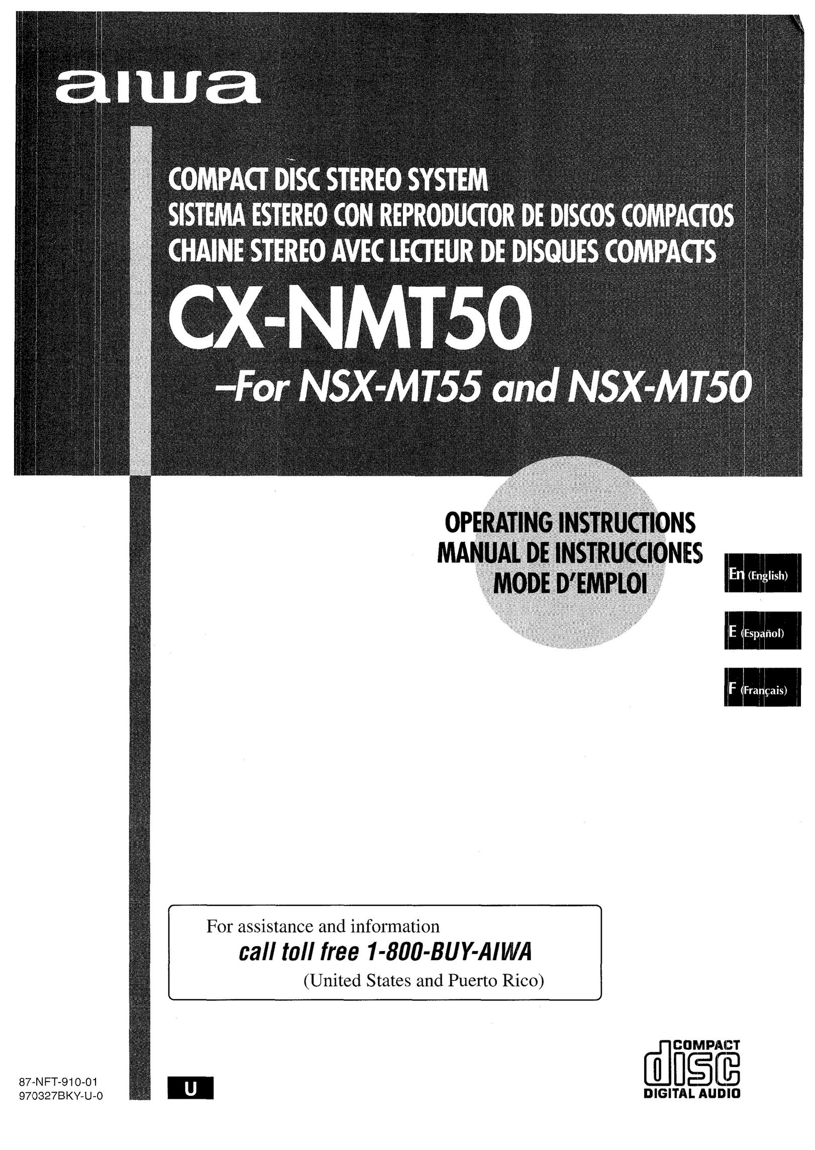 Aiwa CX-NMT50 CD Player User Manual (Page 1)