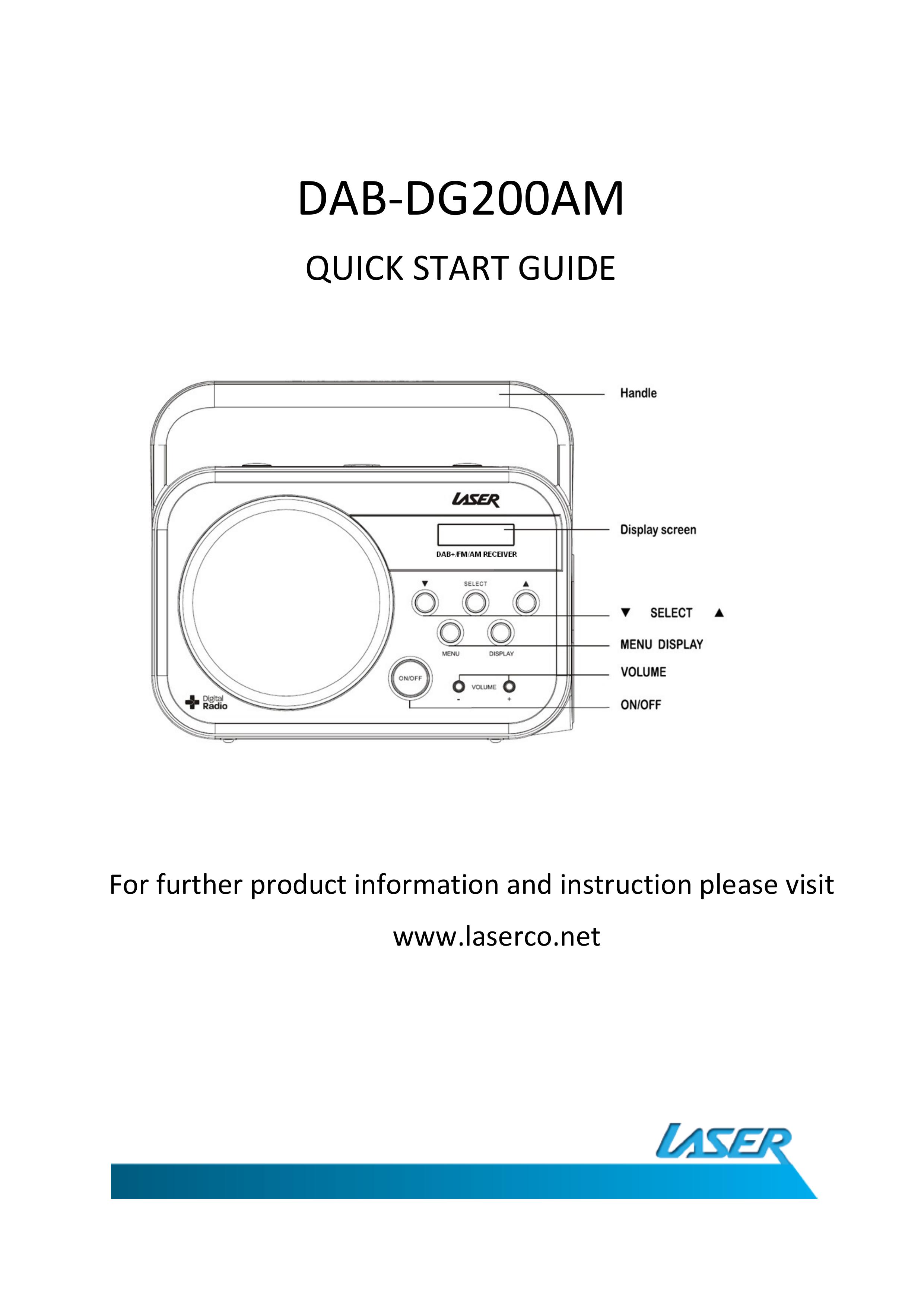 Laser DAB-DG200AM Clock Radio User Manual (Page 1)