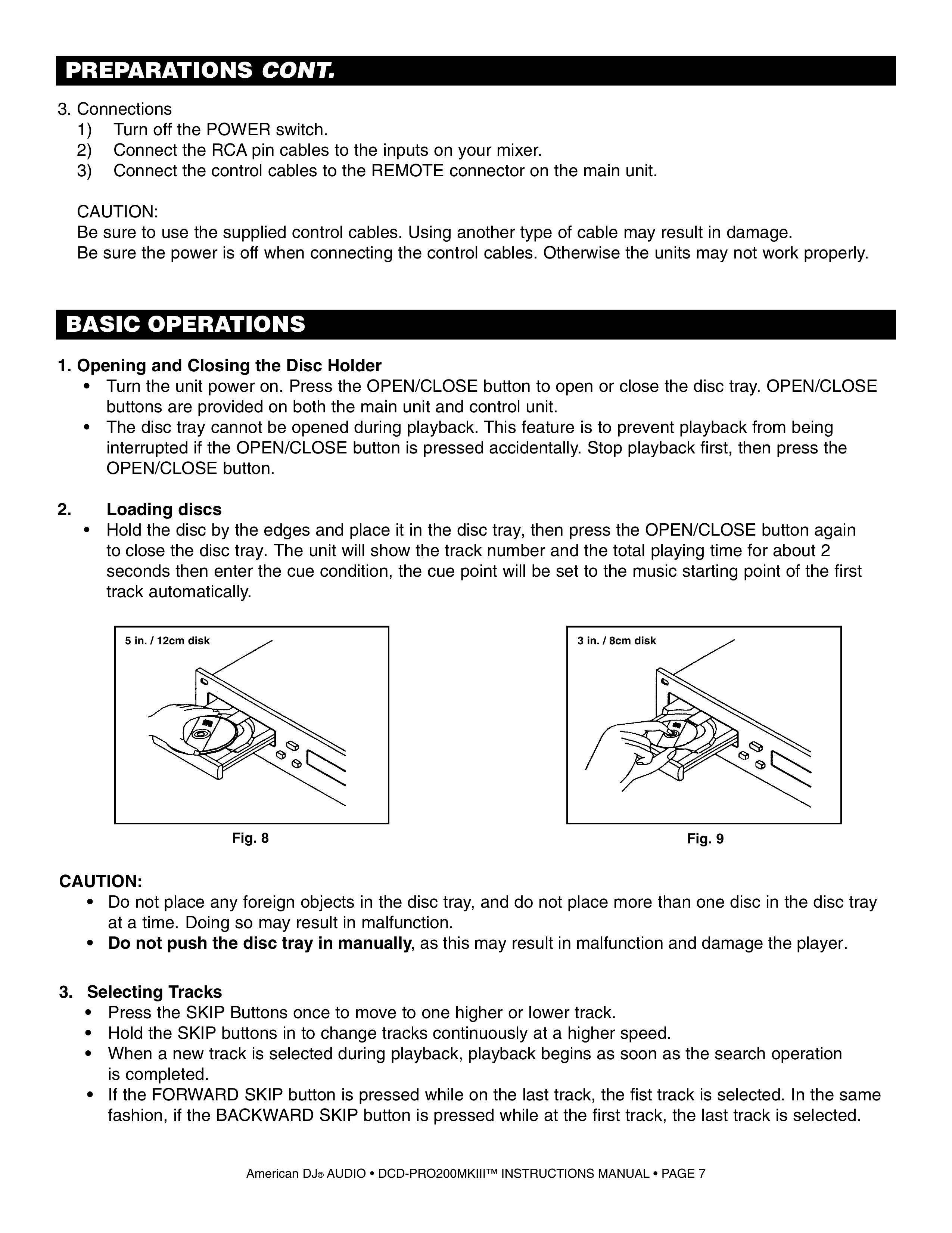 American DJ DCD-PRO200MKIII DJ Equipment User Manual (Page 7)