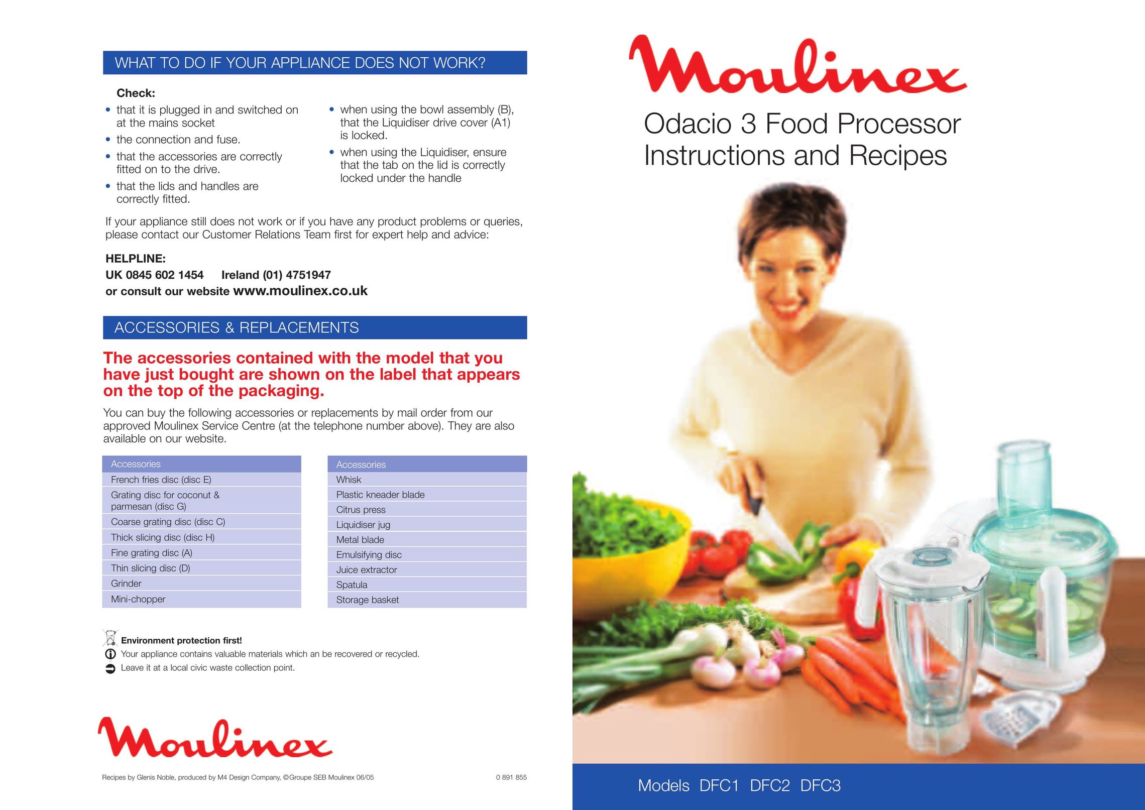 Moulinex DFC1 Blender User Manual (Page 1)