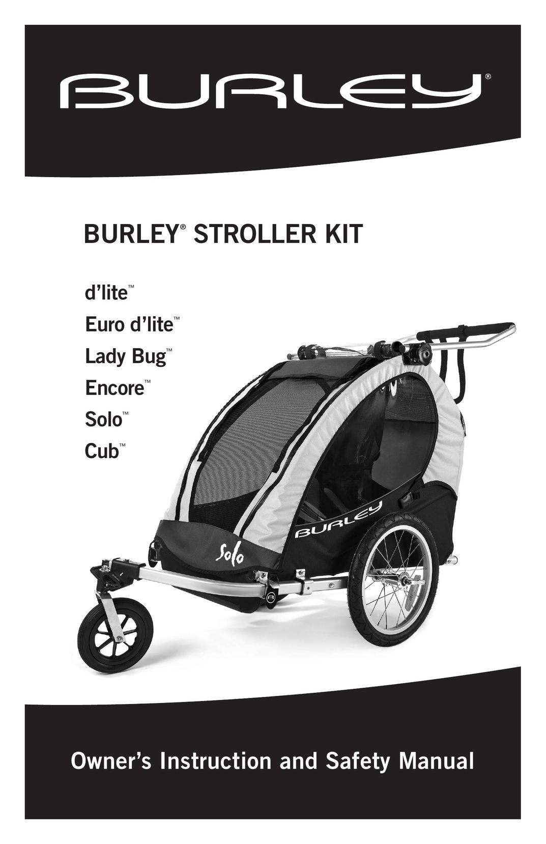 Burley d'lite Stroller User Manual (Page 1)