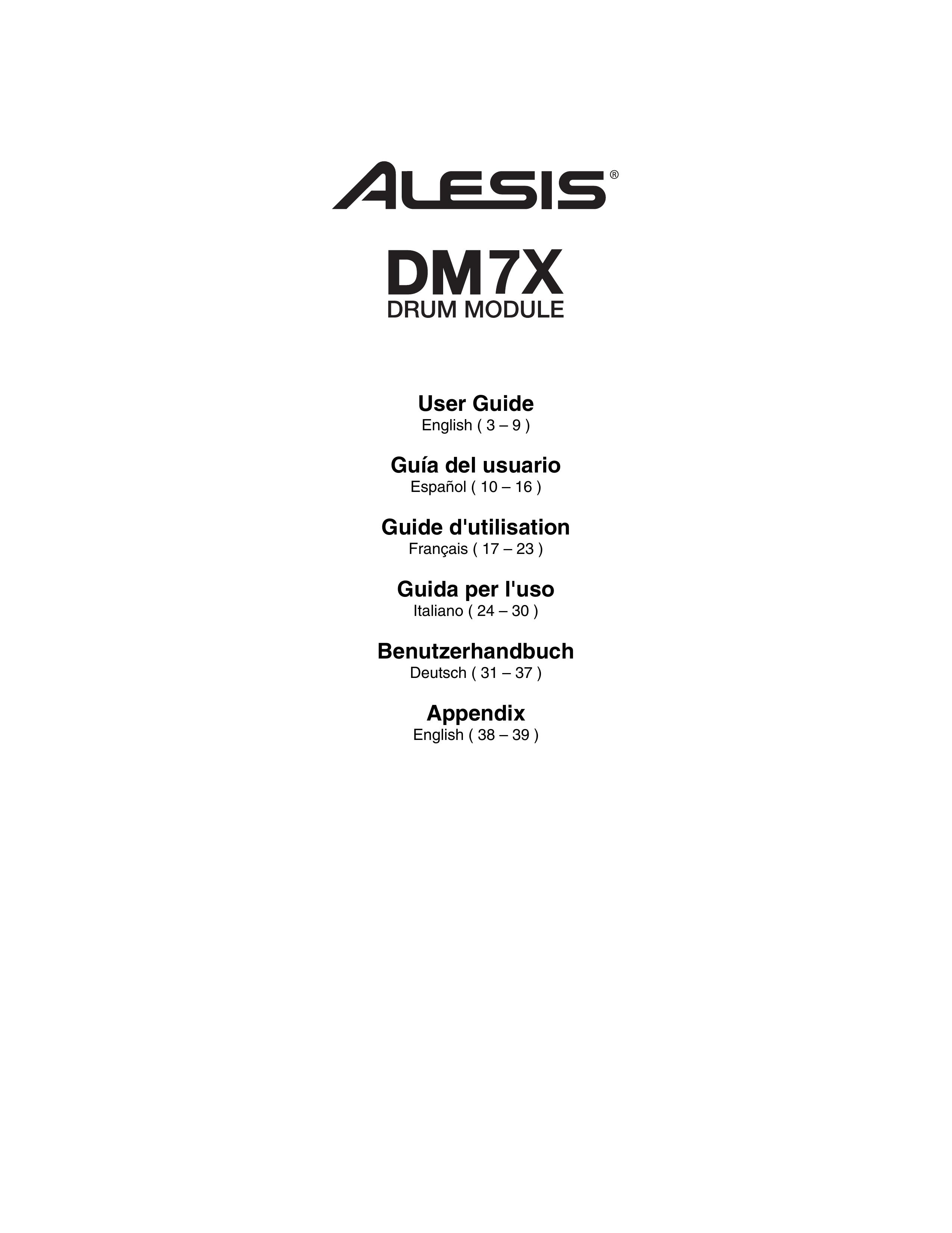 Alesis DM7X Drums User Manual (Page 1)