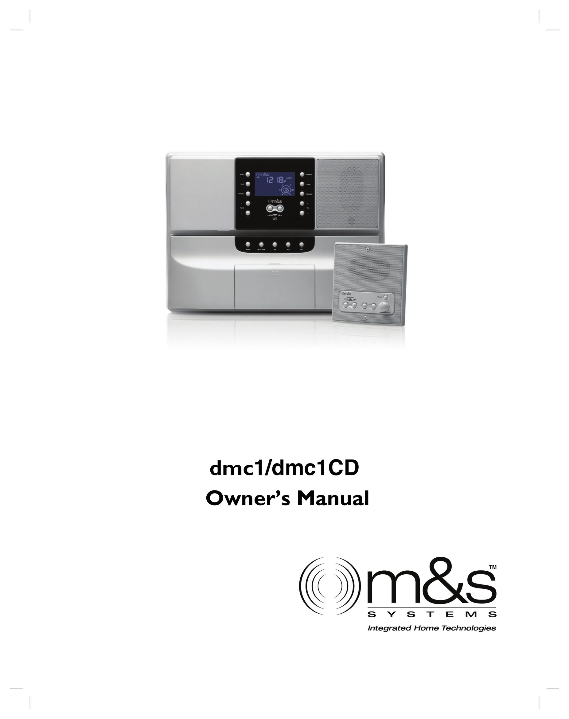 M&S Systems dmc1/dmc1CD Portable Speaker User Manual (Page 1)