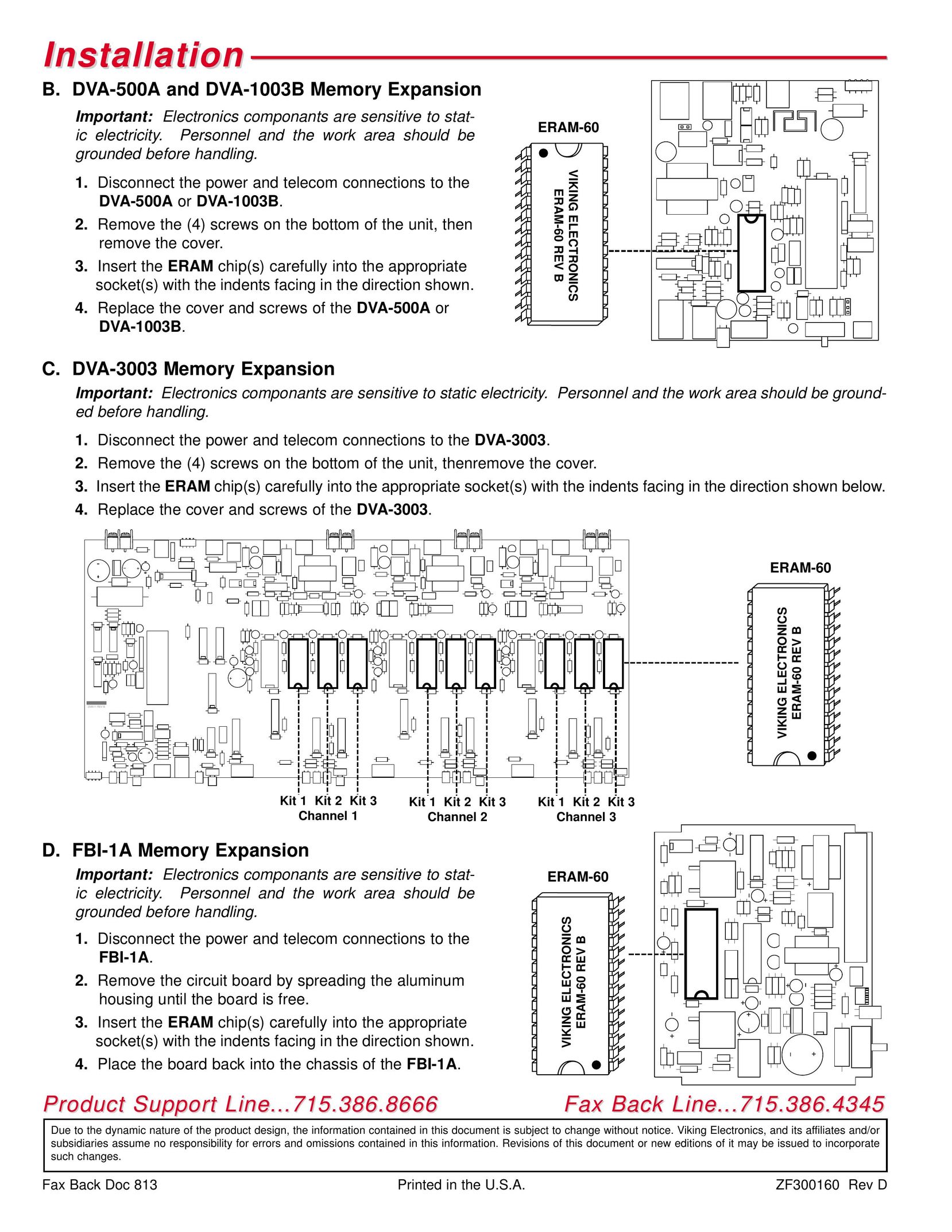 Viking Electronics DVA-500A Video Gaming Accessories User Manual (Page 2)