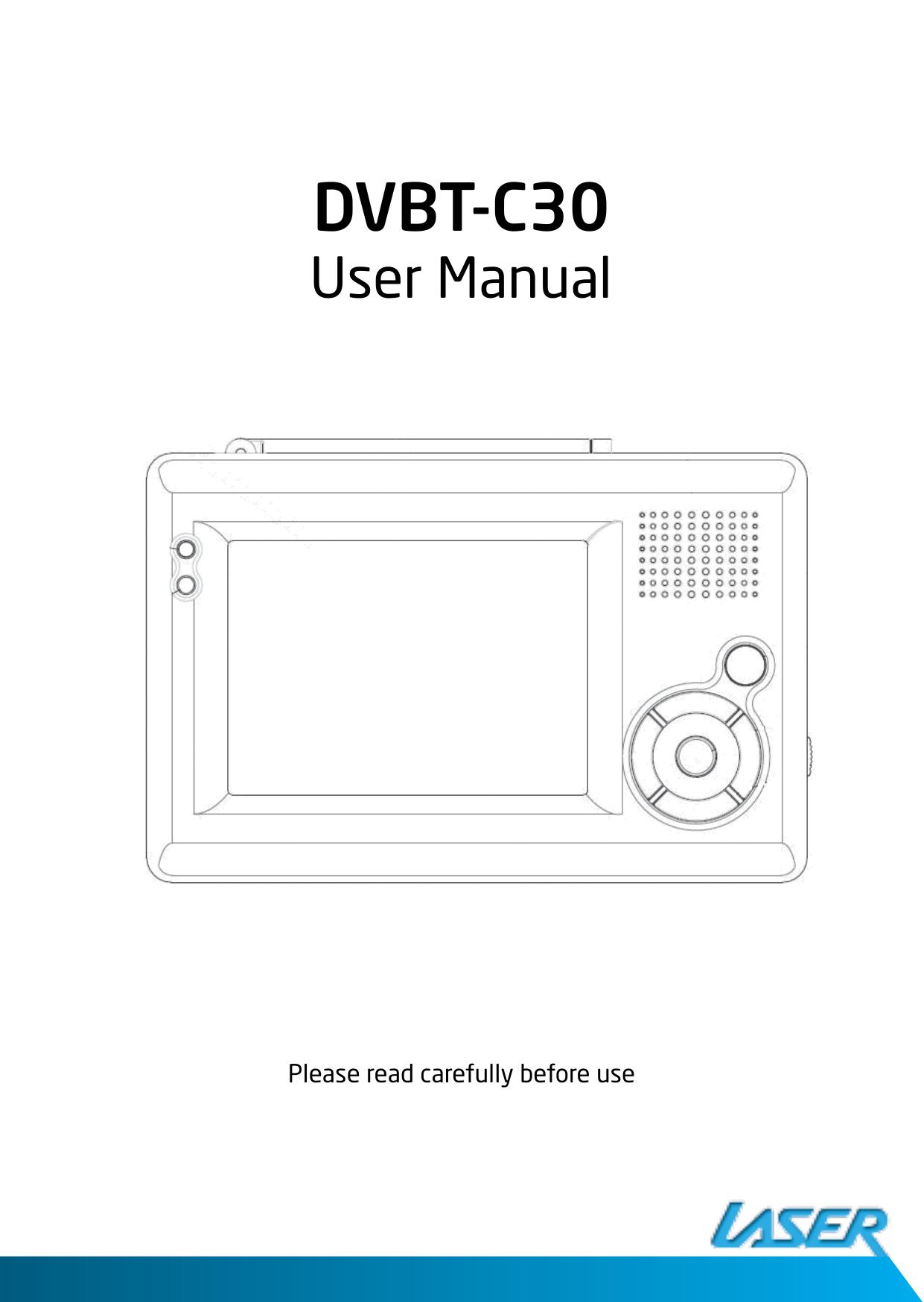 Laser DVBT-C30 Handheld TV User Manual (Page 1)