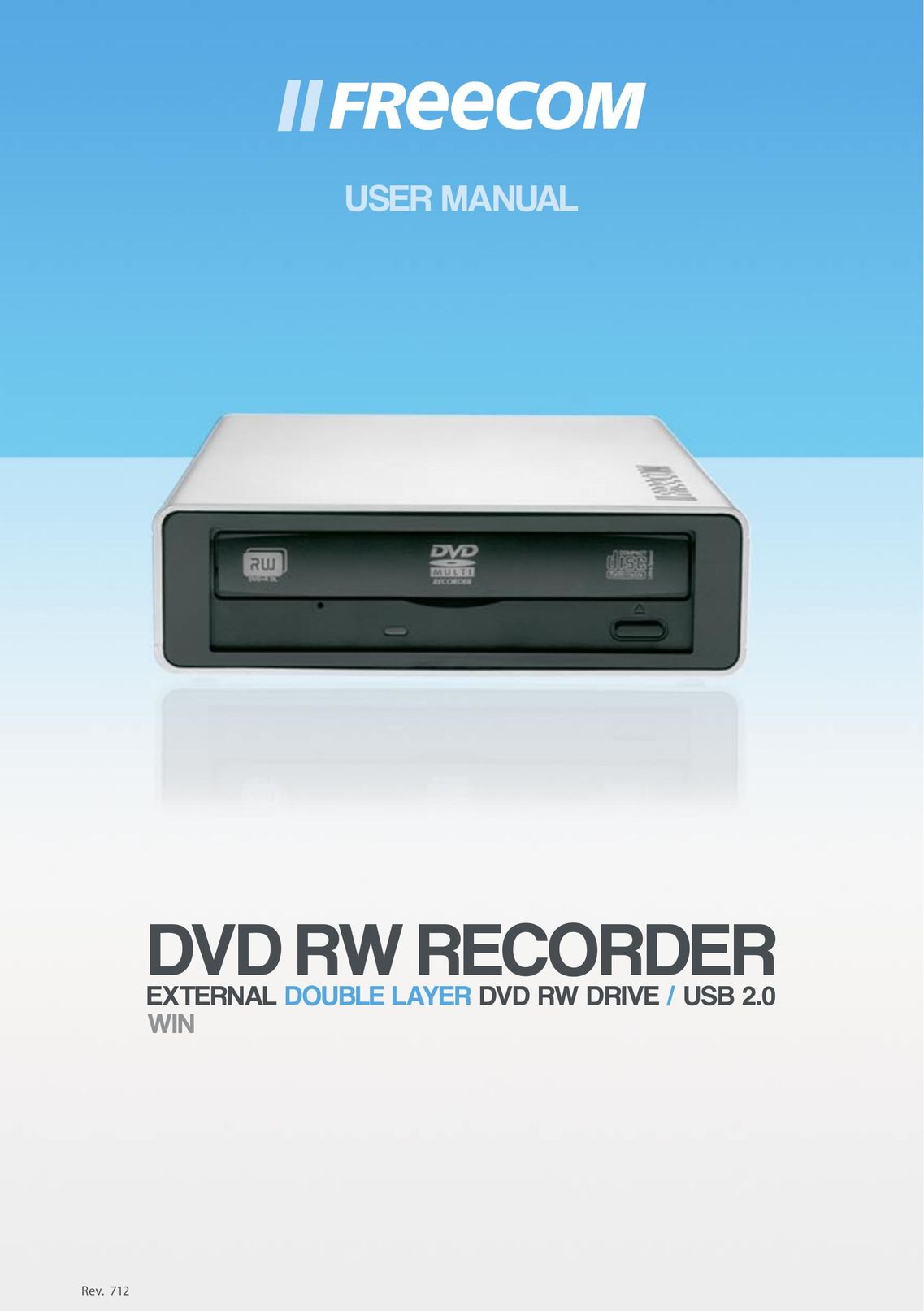 Freecom Technologies DVD RW Recorder DVD Recorder User Manual (Page 1)