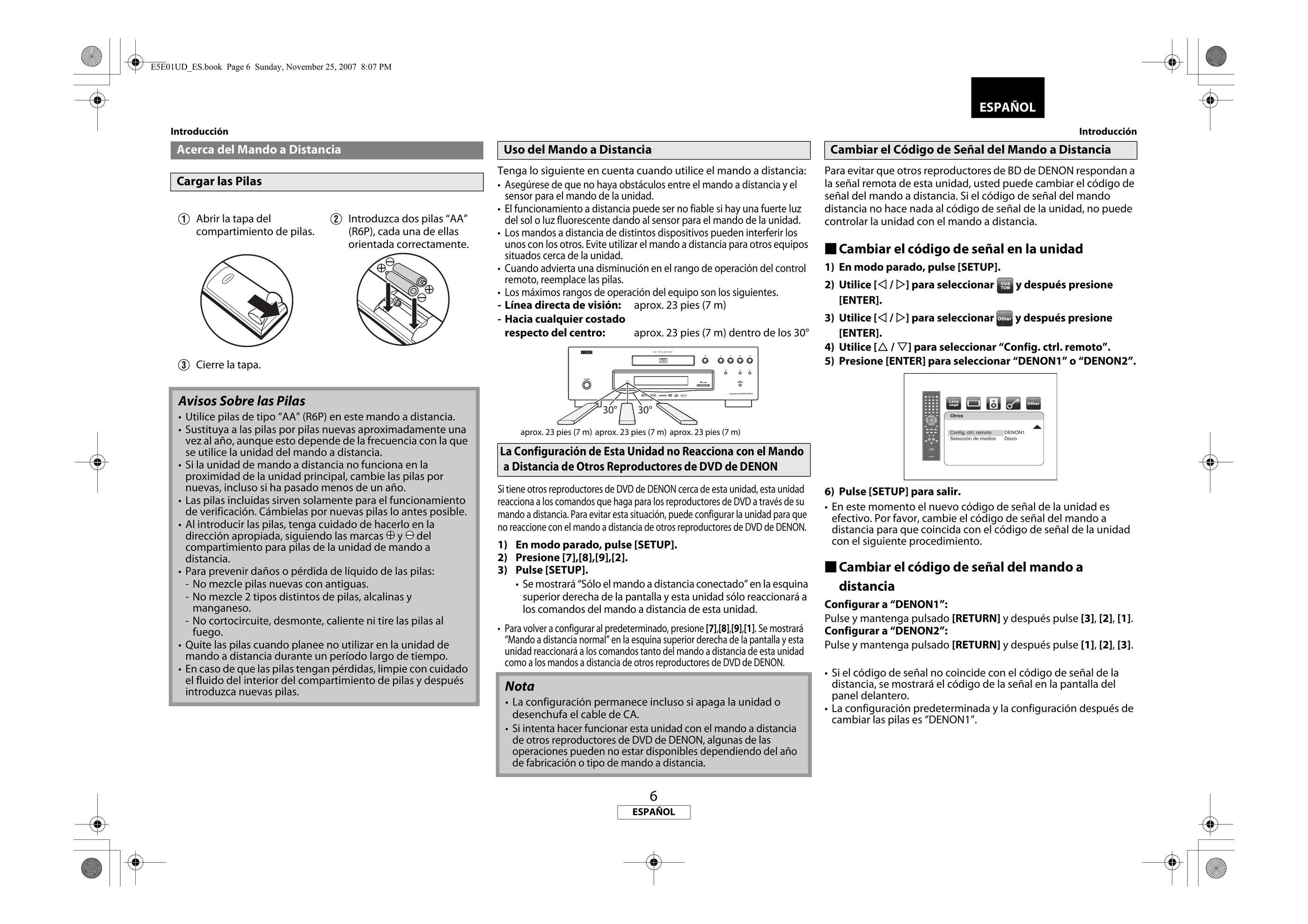 Denon DVD2500BTCi Blu-ray Player User Manual (Page 9)