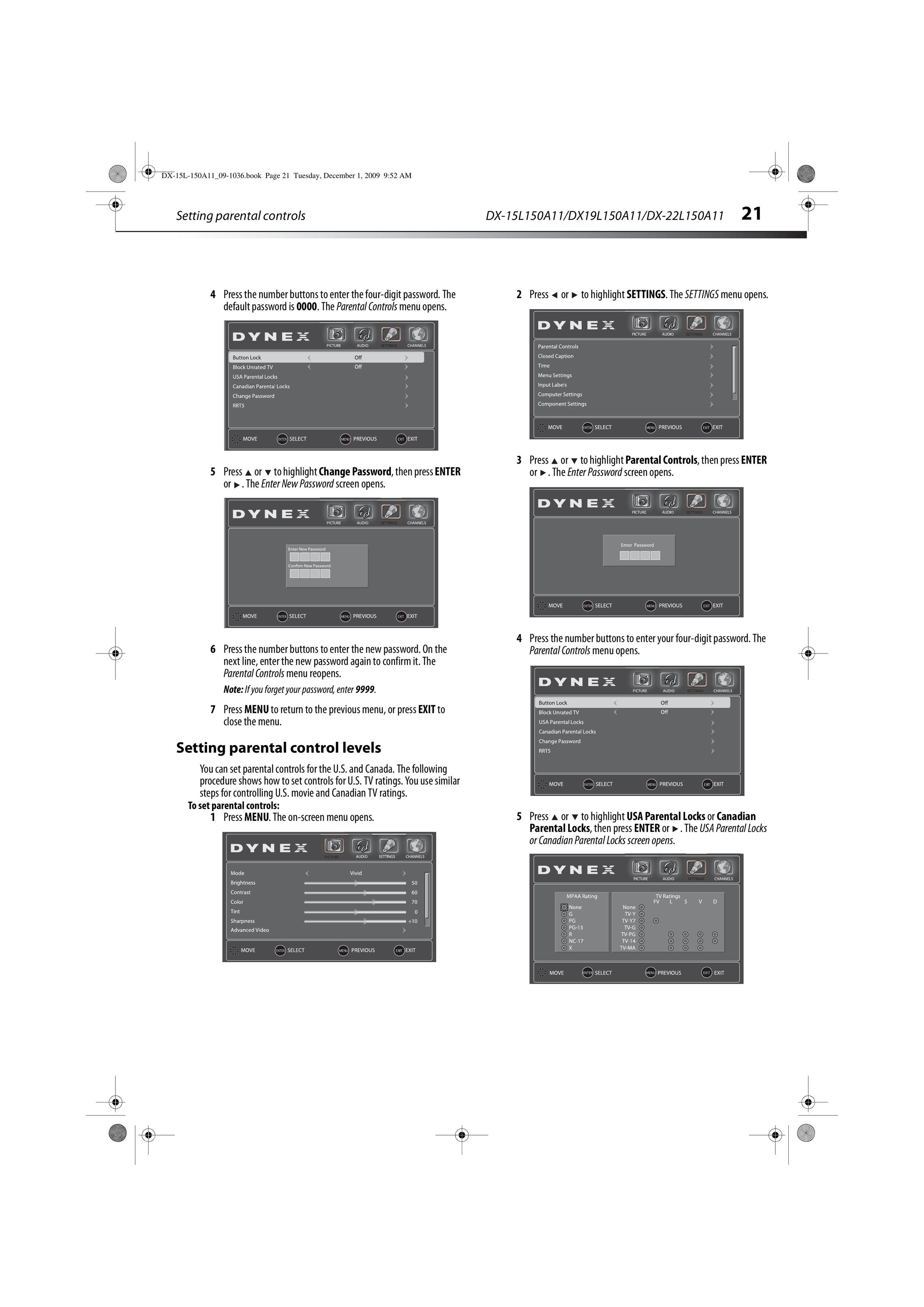 Dynex DX-22L150A11 Flat Panel Television User Manual (Page 24)