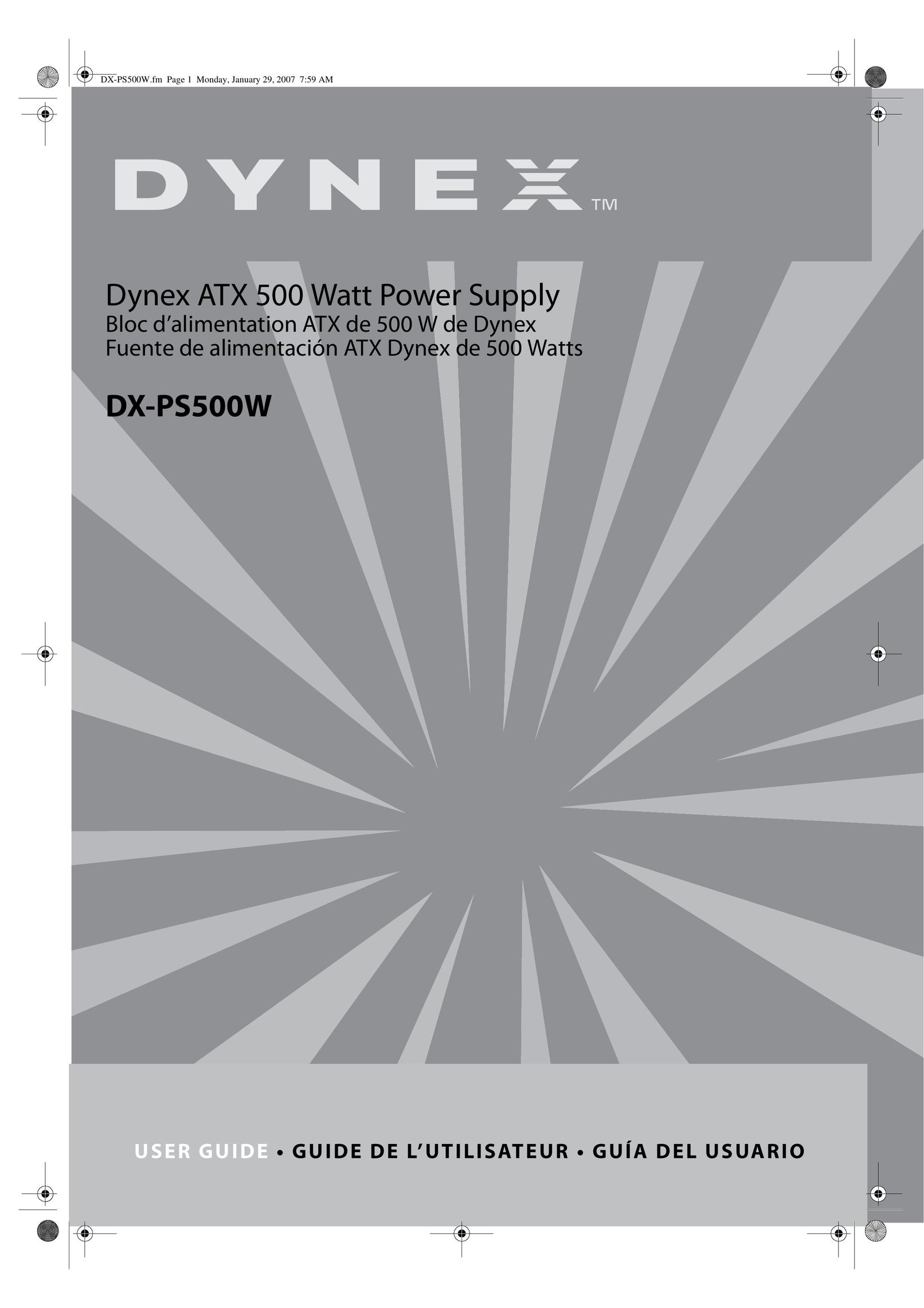 Dynex DX-PS500W Power Supply User Manual (Page 1)
