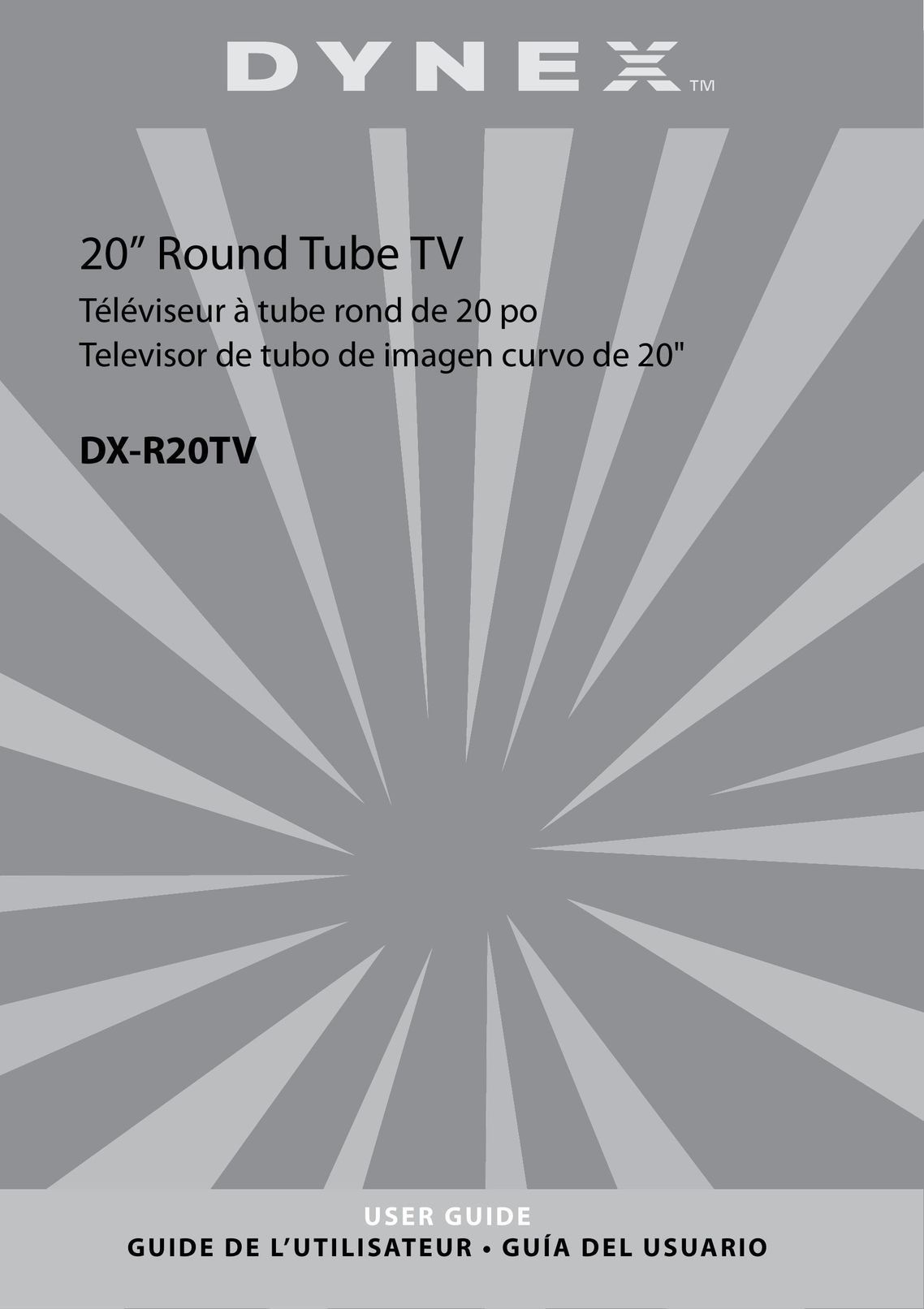 Dynex DX-R20TV CRT Television User Manual (Page 1)