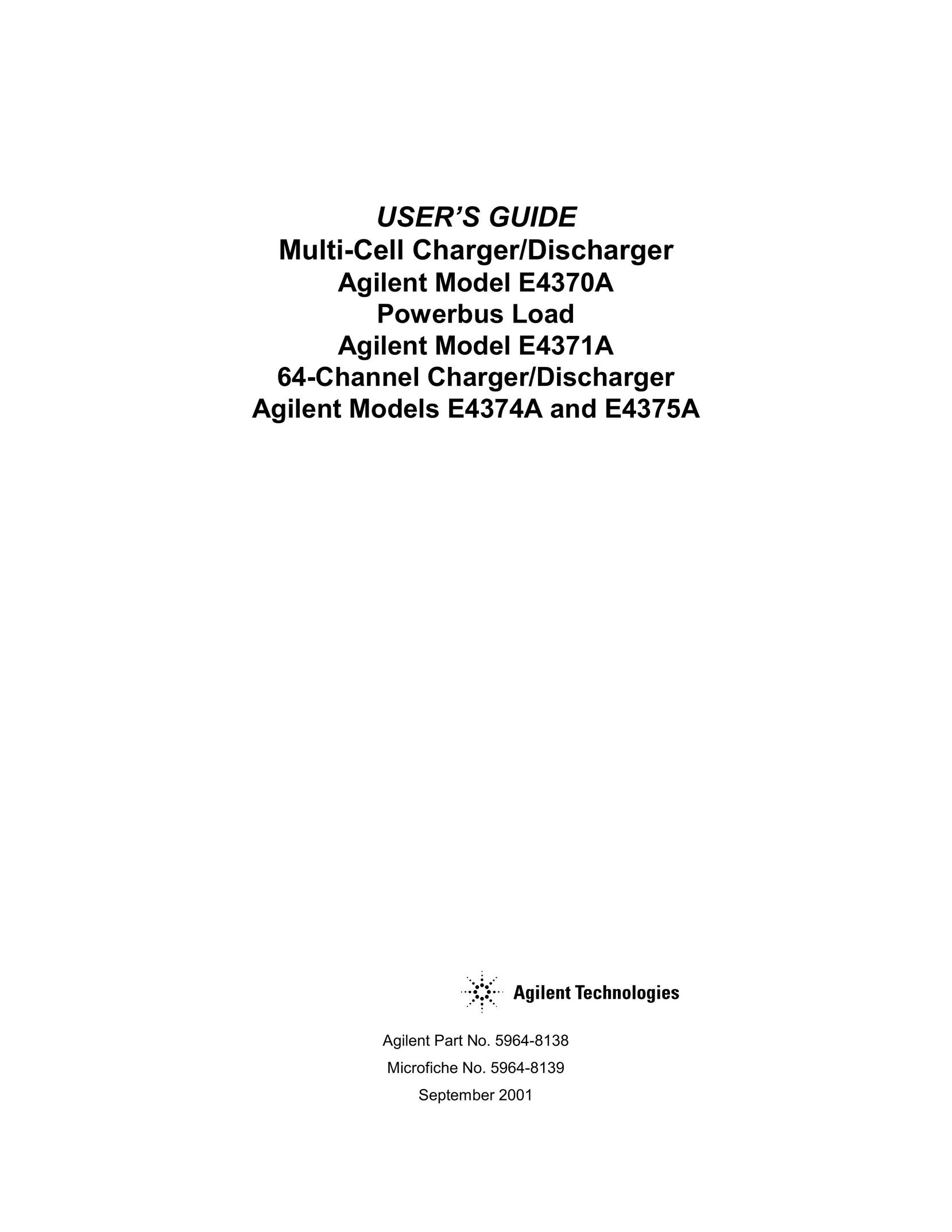 Agilent Technologies E4370A Video Gaming Accessories User Manual (Page 1)