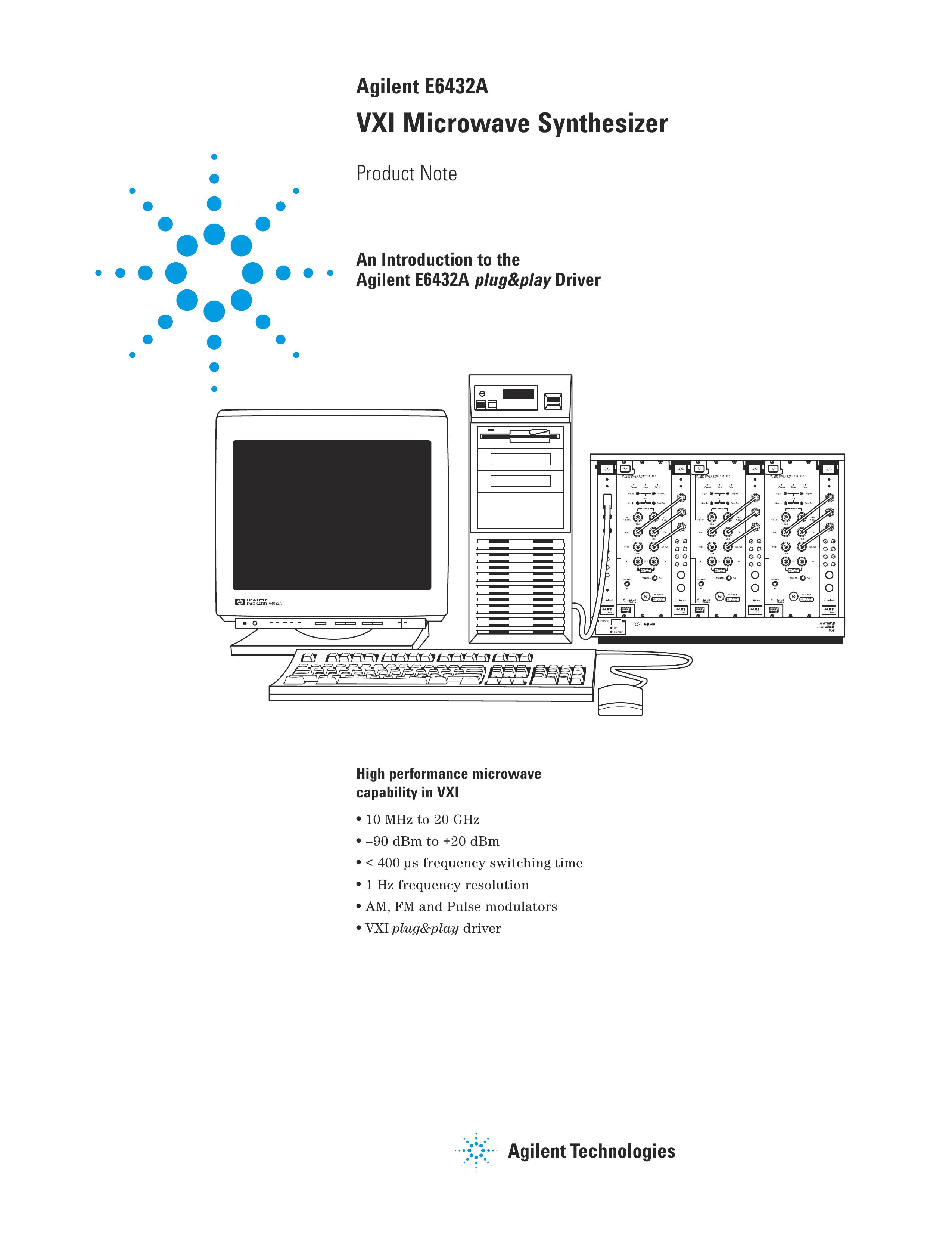 Agilent Technologies E6432A Recording Equipment User Manual (Page 1)