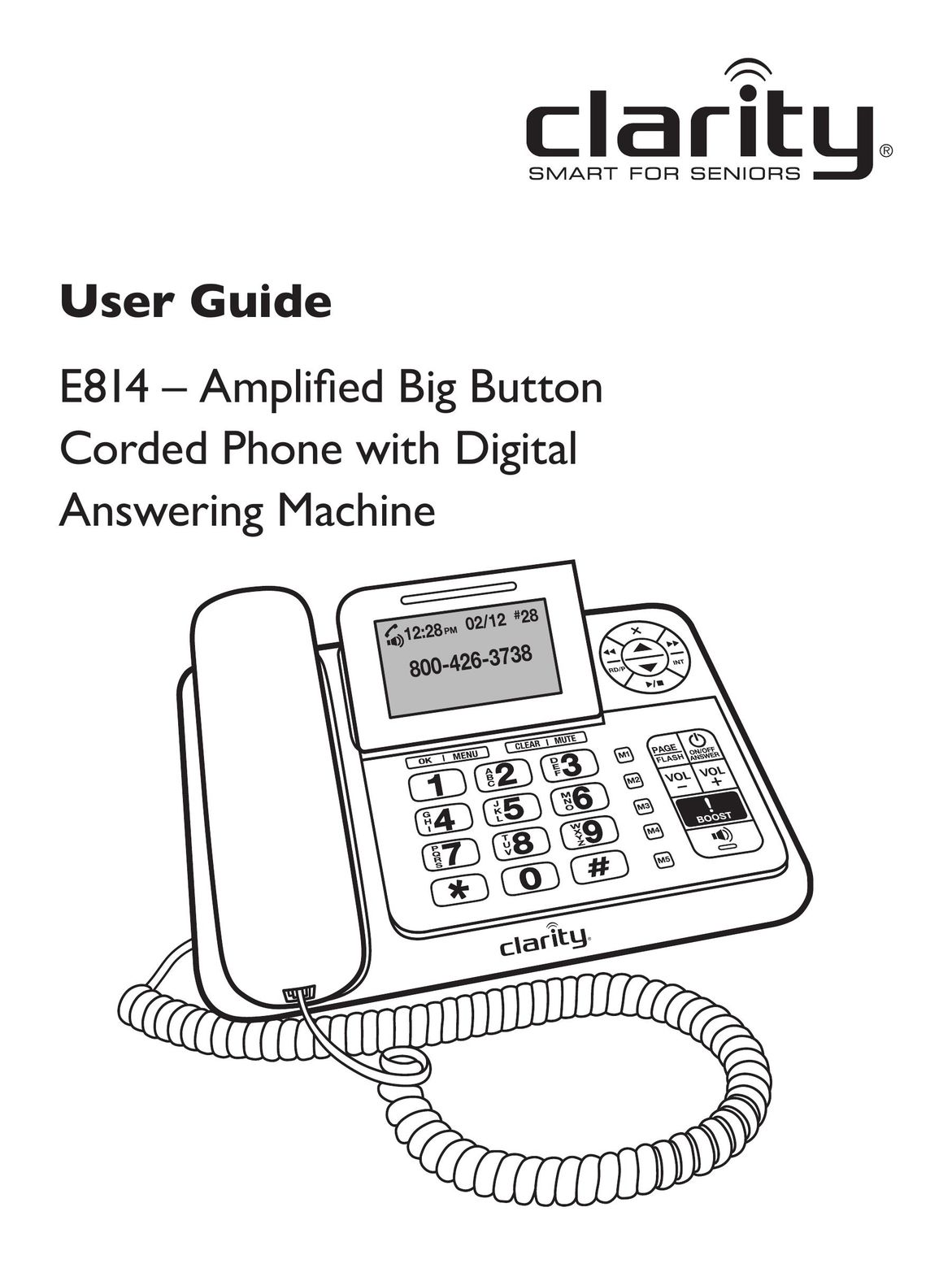 Clarity E814 Amplified Phone User Manual (Page 1)