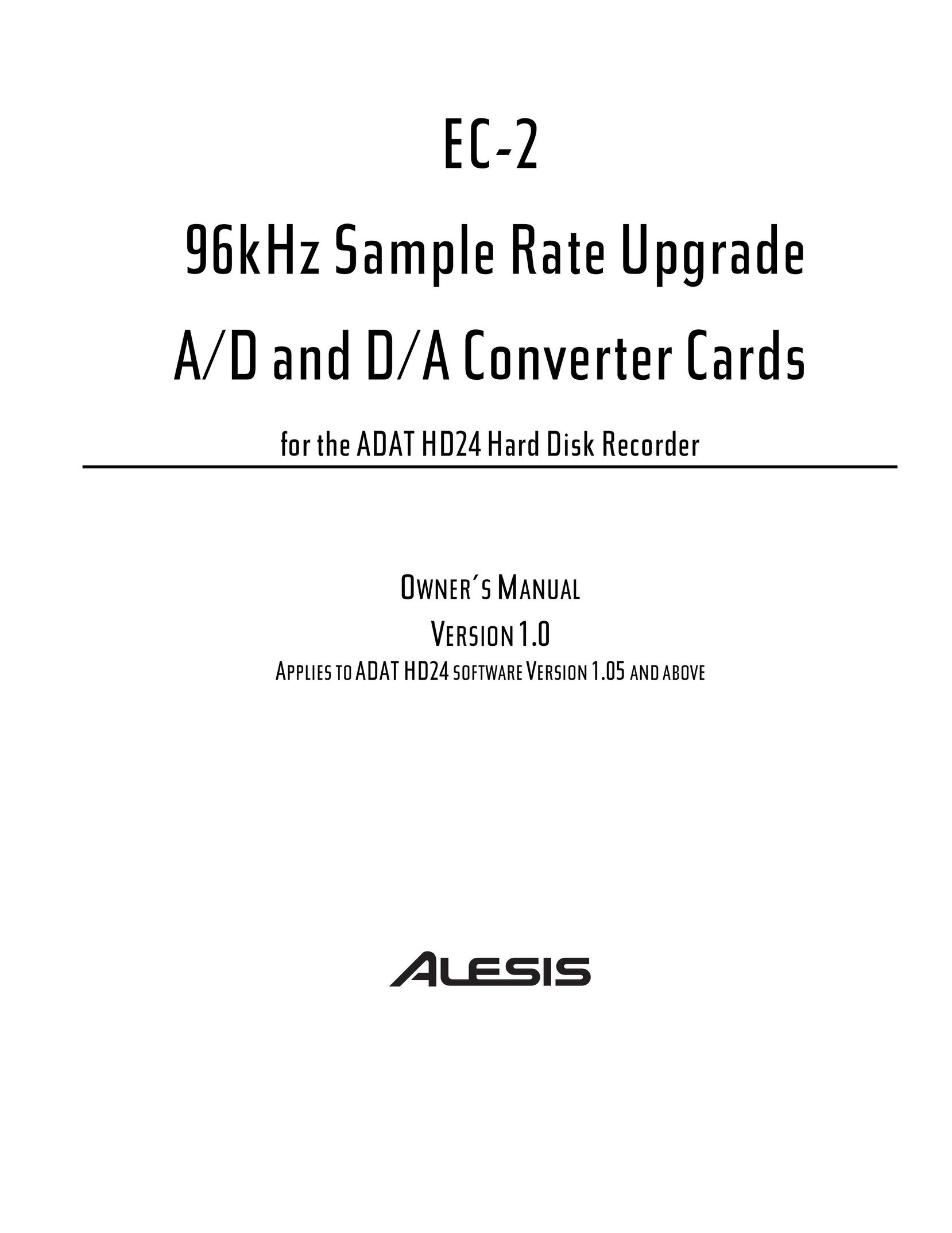 Alesis EC-2 Computer Drive User Manual (Page 1)