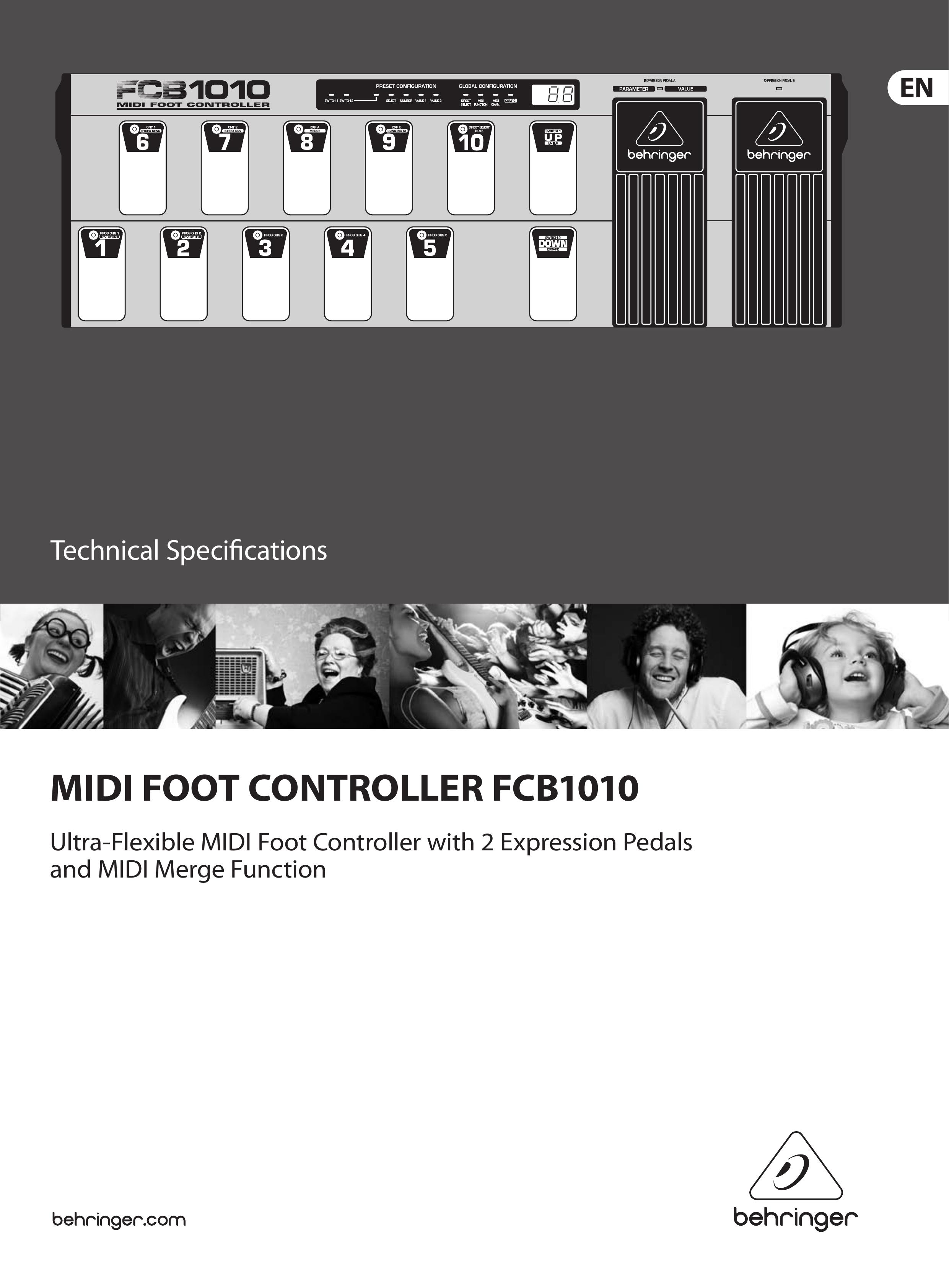 Behringer FCB1010 Music Pedal User Manual (Page 1)
