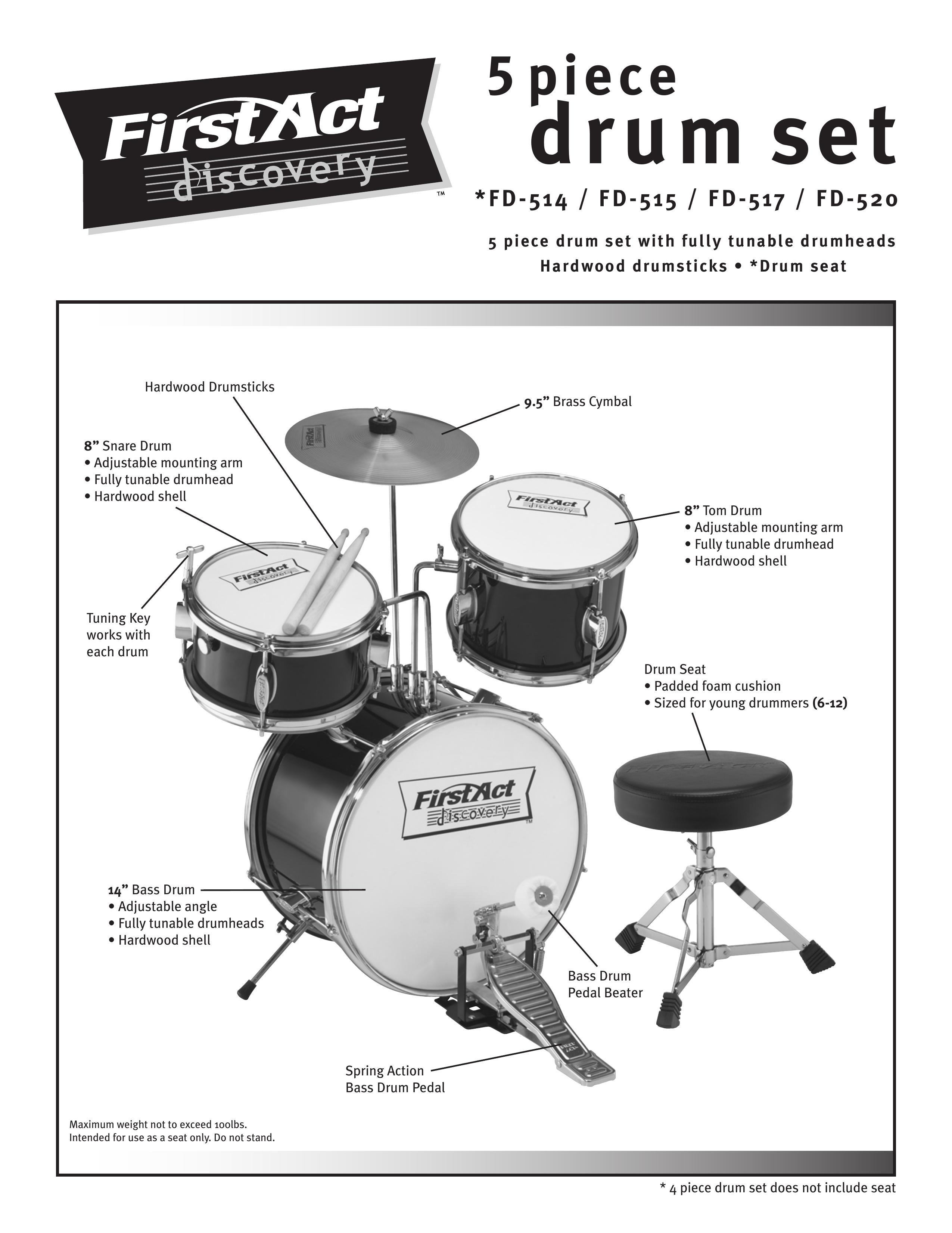 First Act FD-517 Drums User Manual (Page 1)