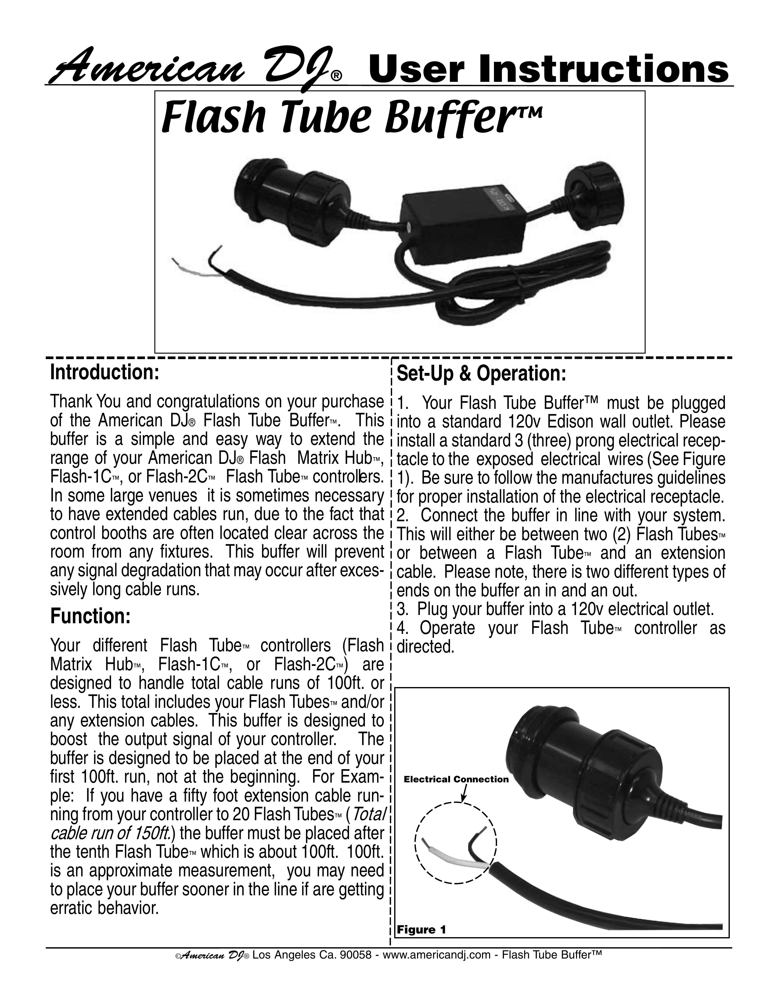 American DJ Flash Tube Buffer DJ Equipment User Manual (Page 1)