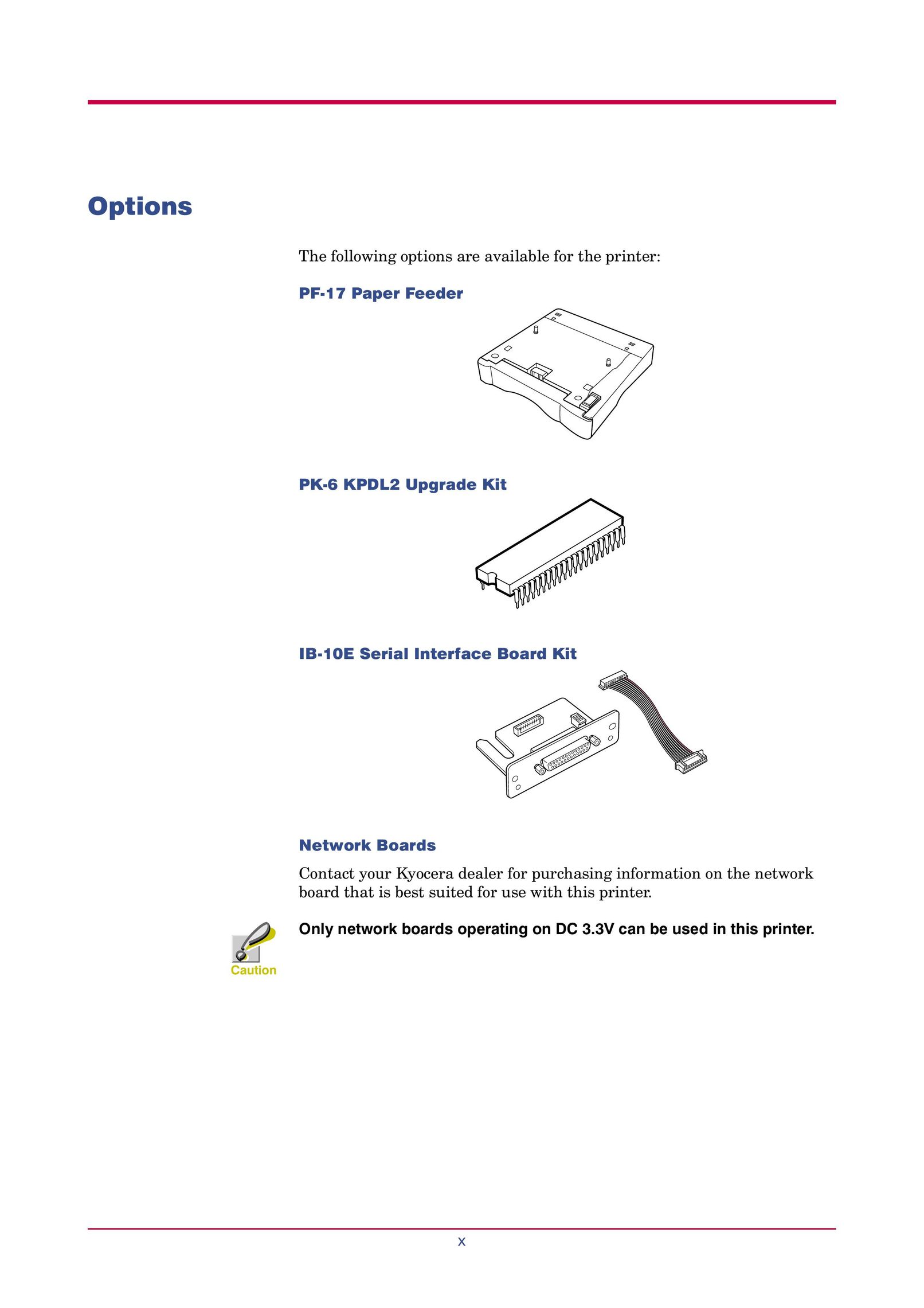 Kyocera FS-1000 Printer User Manual (Page 11)