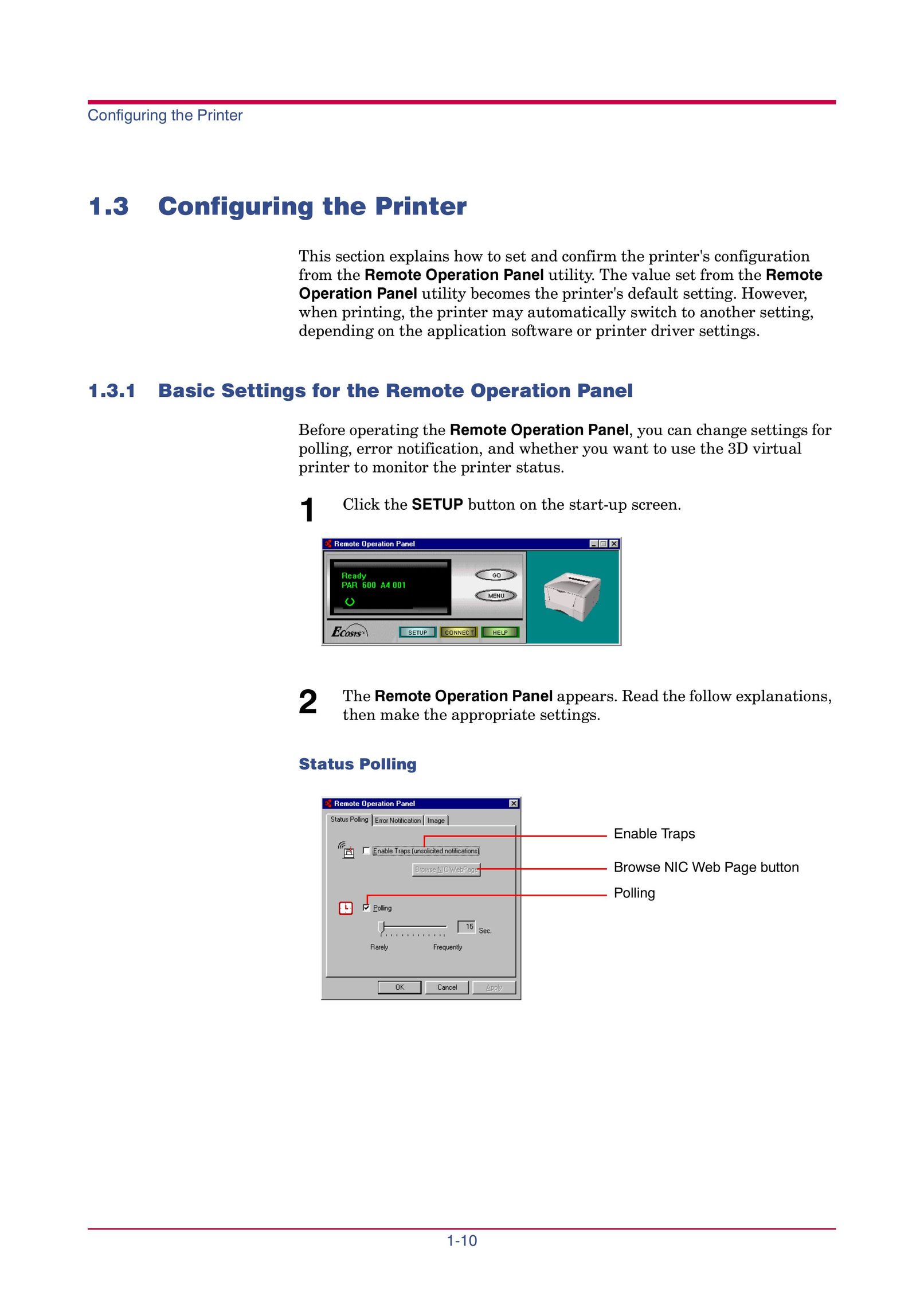 Kyocera FS-1000 Printer User Manual (Page 23)