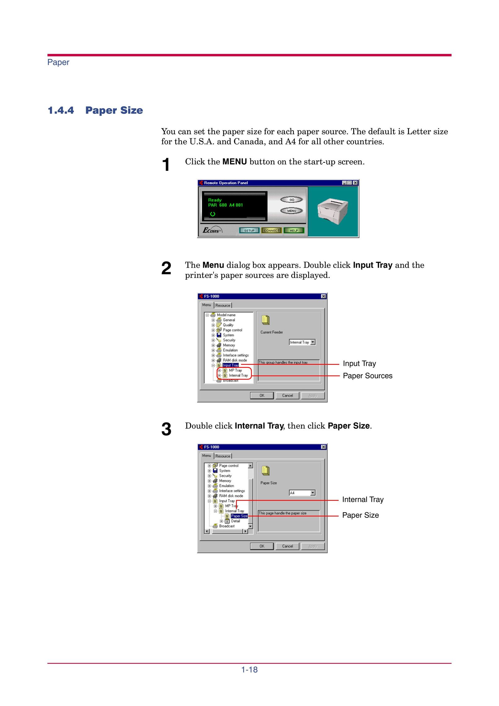 Kyocera FS-1000 Printer User Manual (Page 31)
