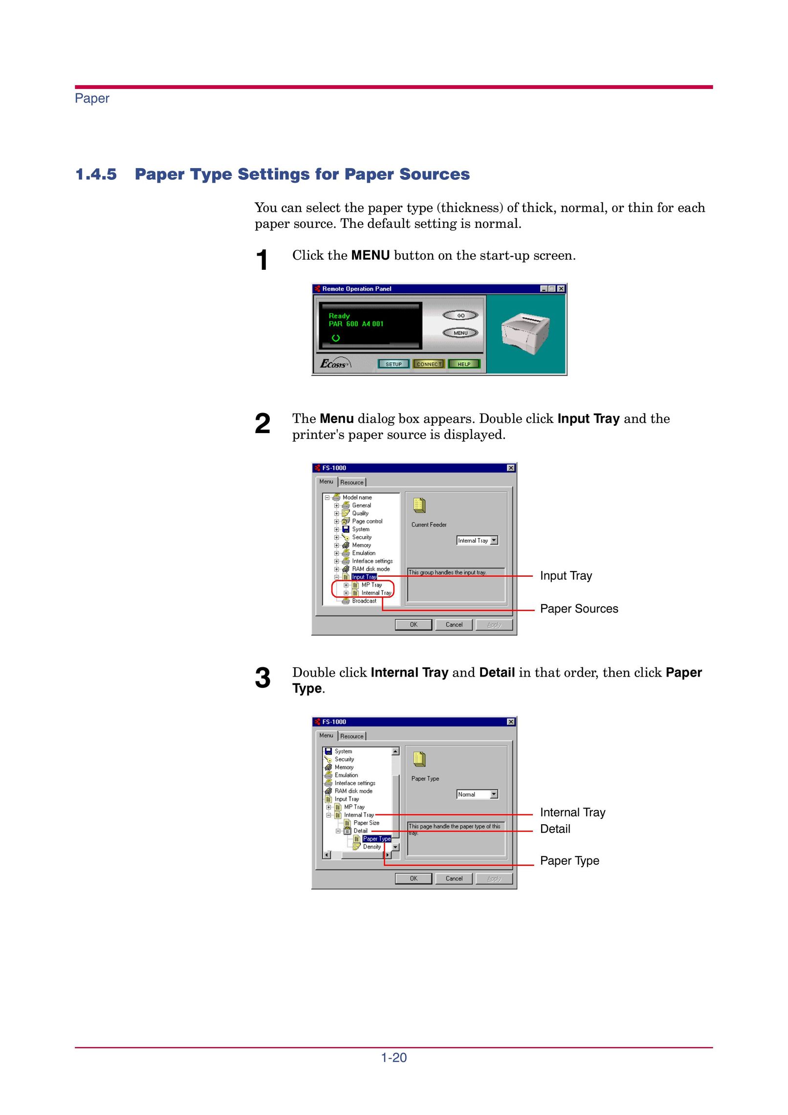 Kyocera FS-1000 Printer User Manual (Page 33)