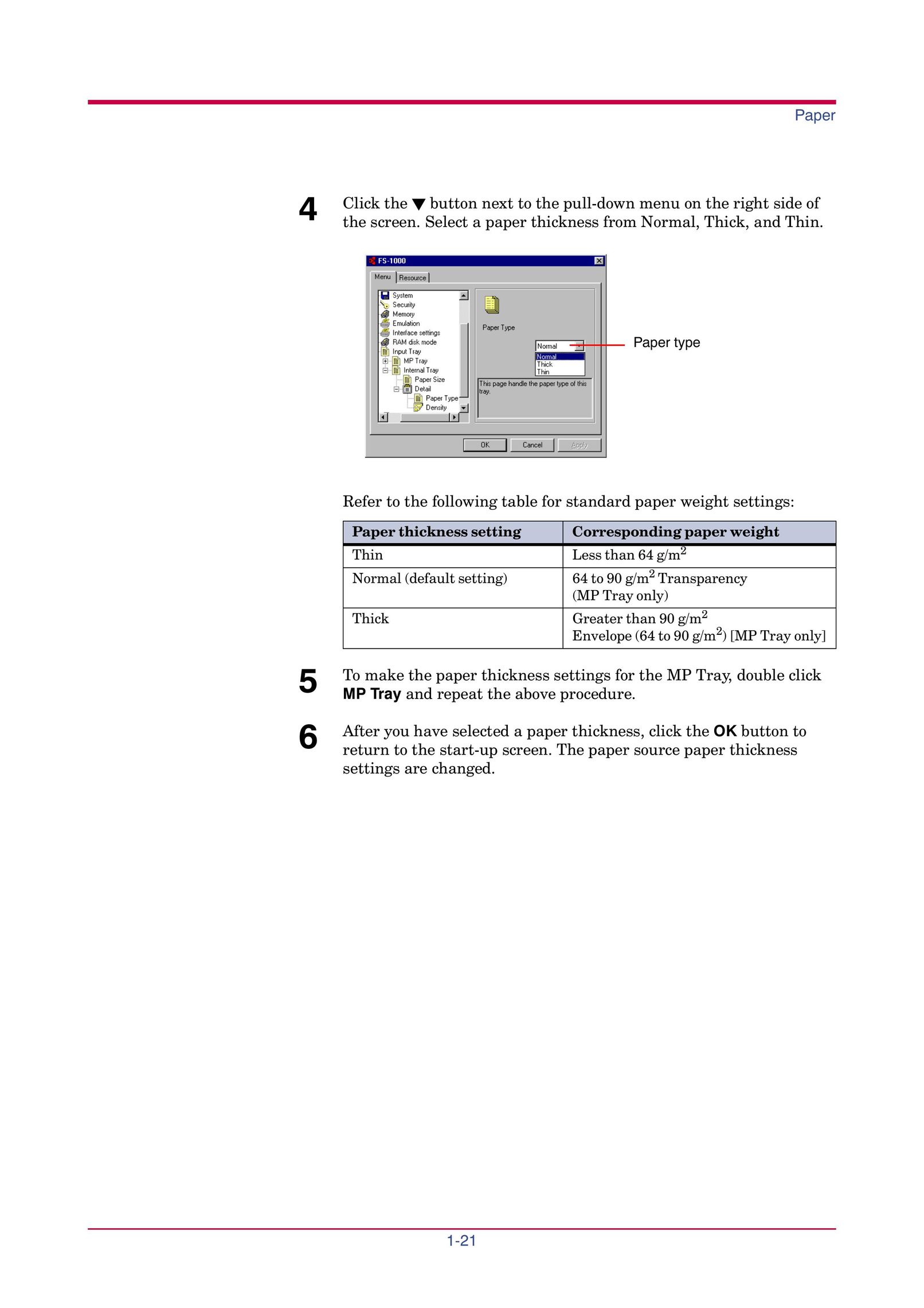 Kyocera FS-1000 Printer User Manual (Page 34)