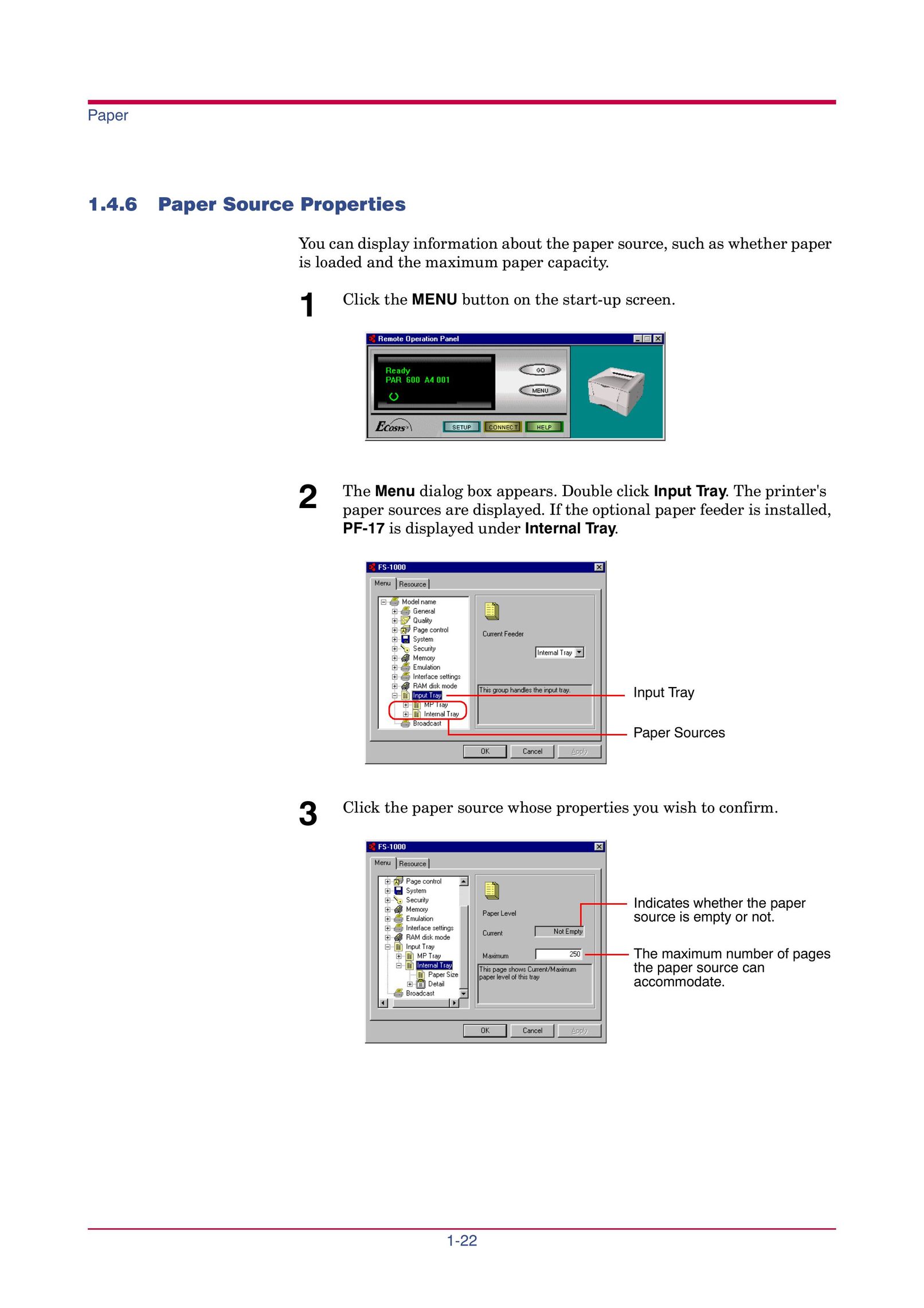 Kyocera FS-1000 Printer User Manual (Page 35)