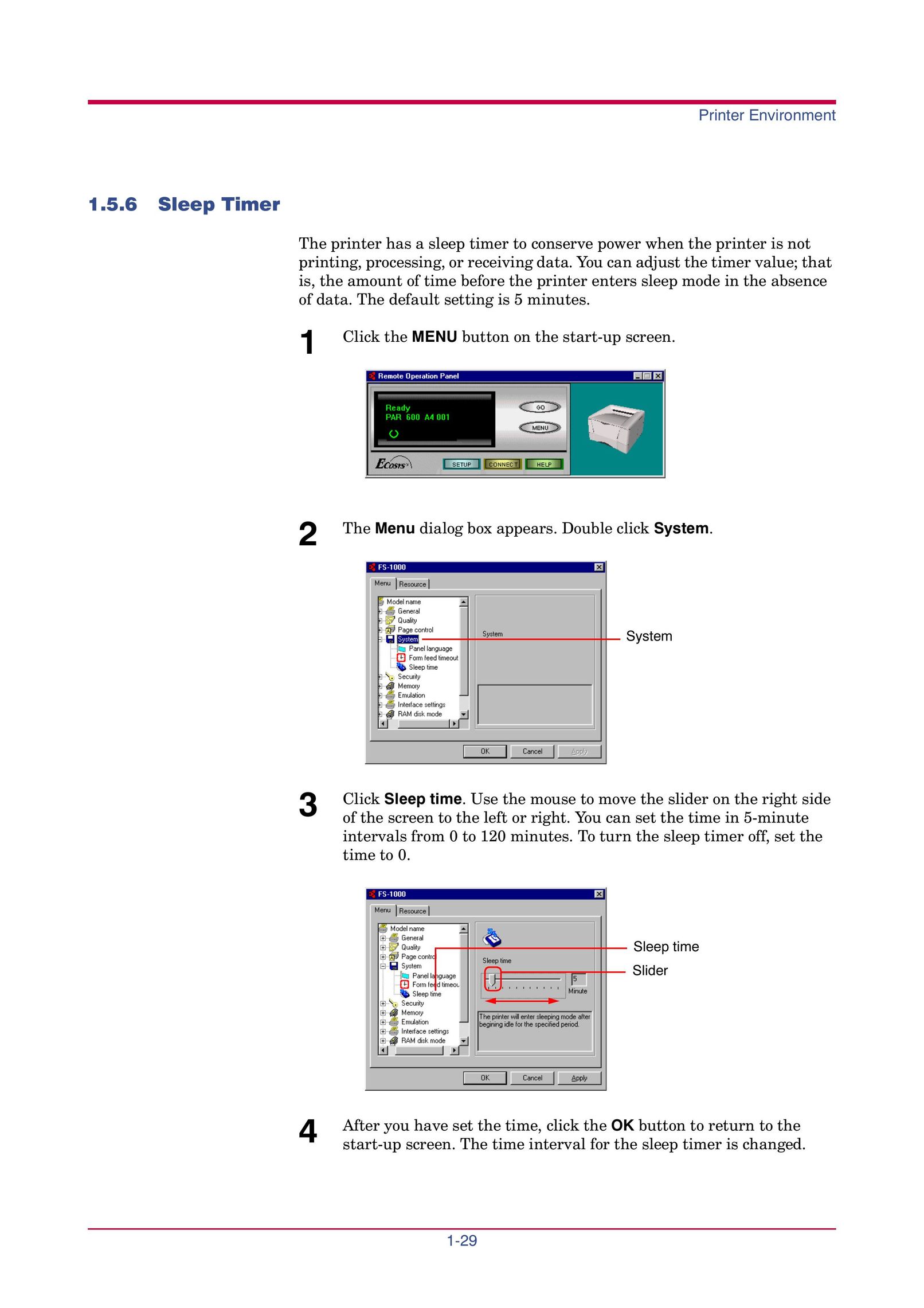 Kyocera FS-1000 Printer User Manual (Page 42)