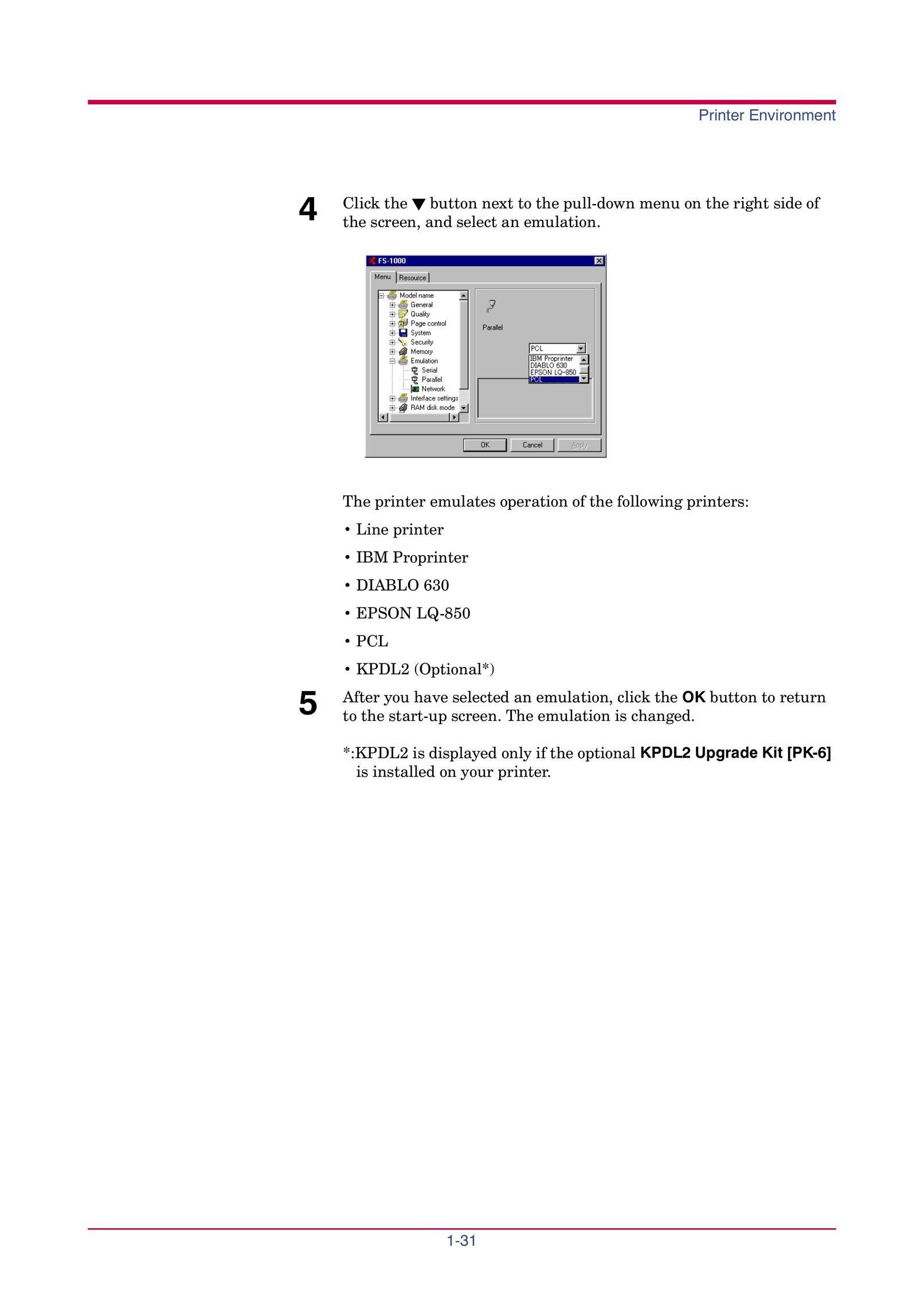Kyocera FS-1000 Printer User Manual (Page 44)