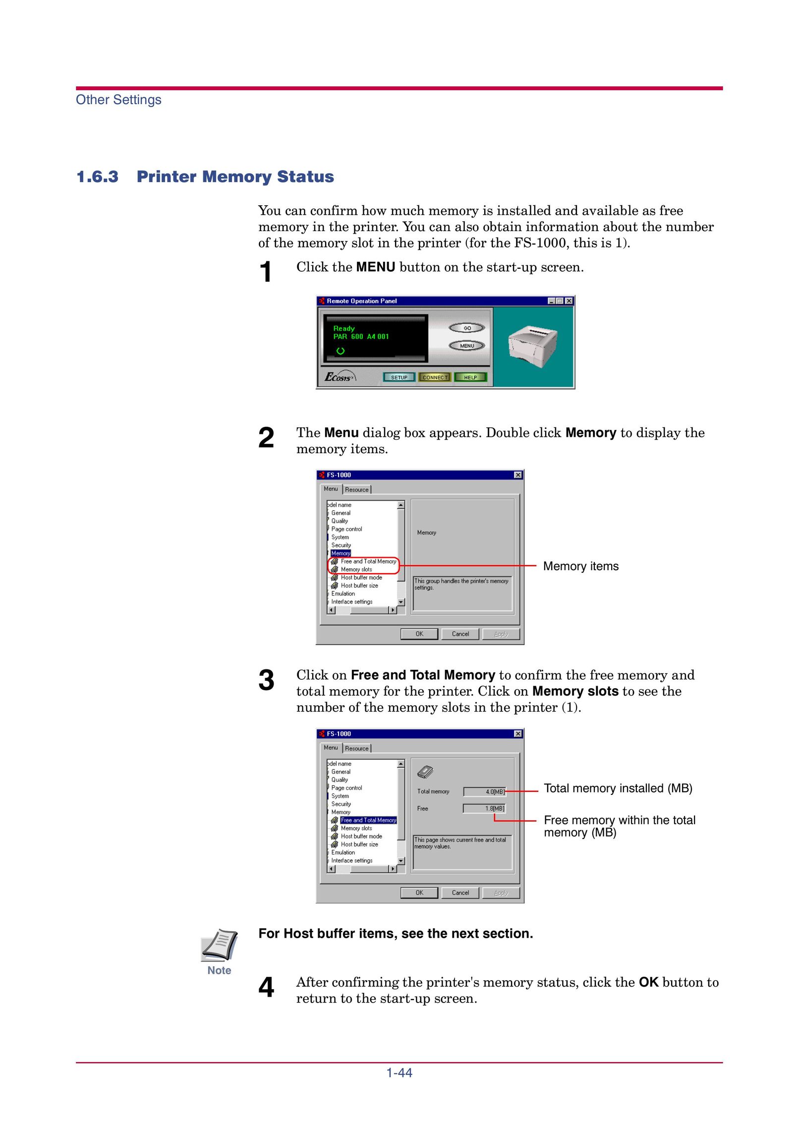 Kyocera FS-1000 Printer User Manual (Page 57)