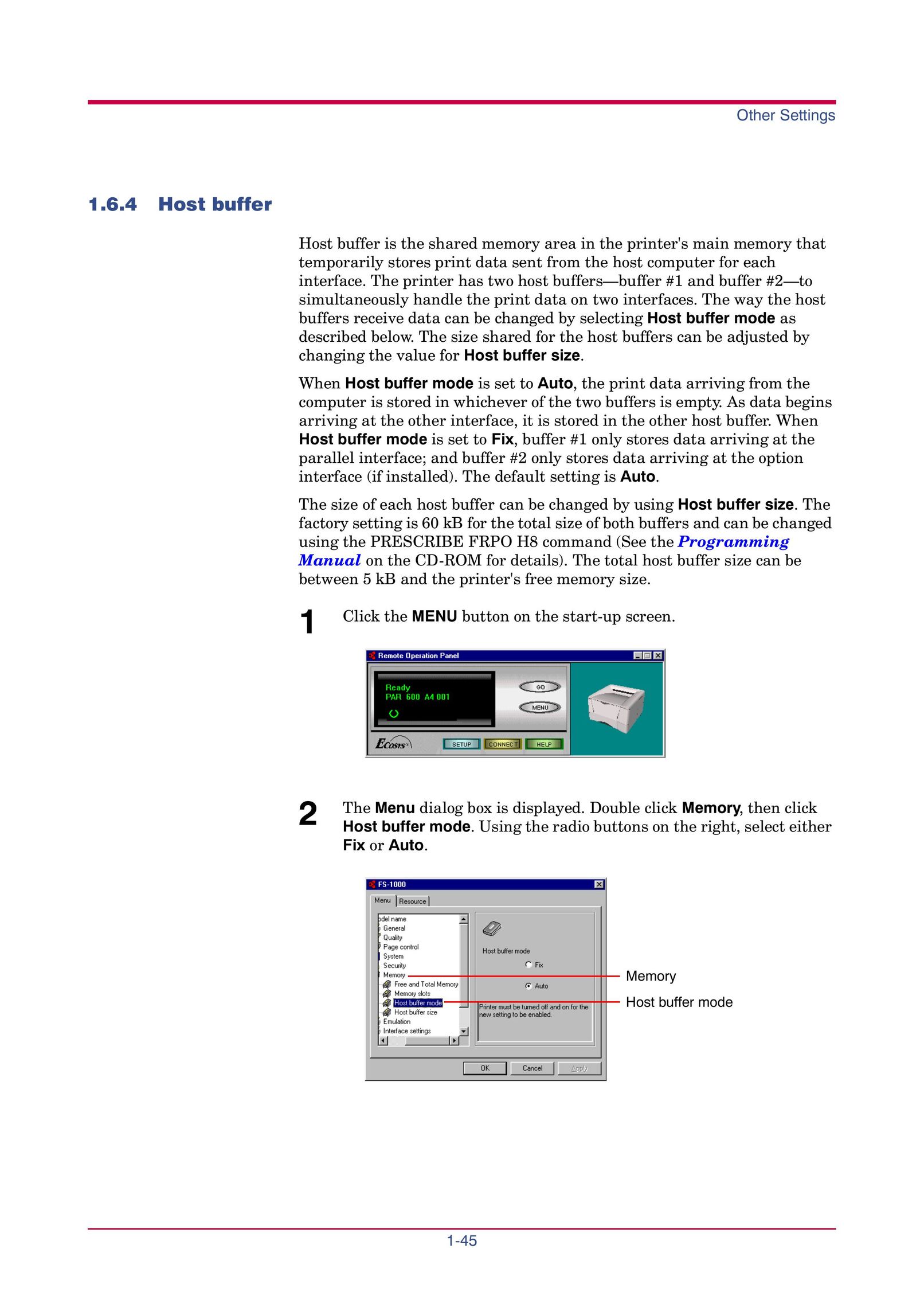 Kyocera FS-1000 Printer User Manual (Page 58)