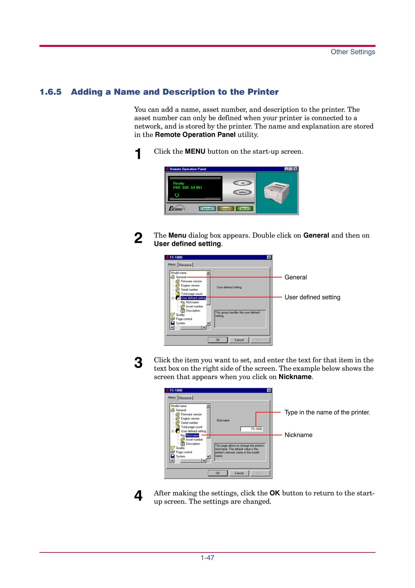 Kyocera FS-1000 Printer User Manual (Page 60)