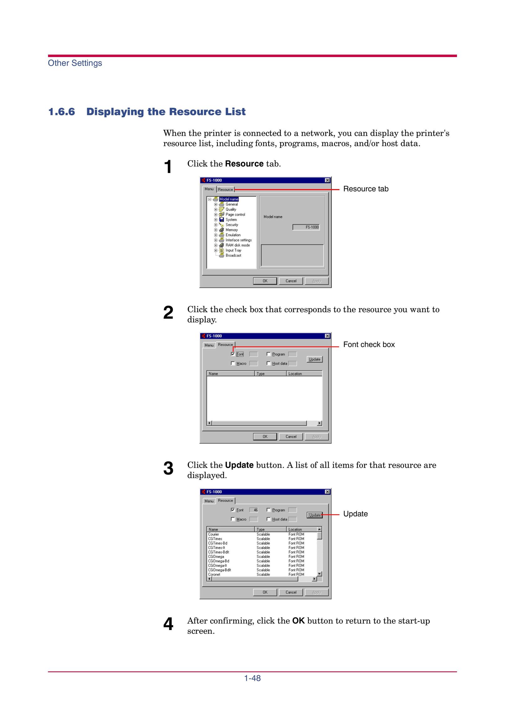 Kyocera FS-1000 Printer User Manual (Page 61)