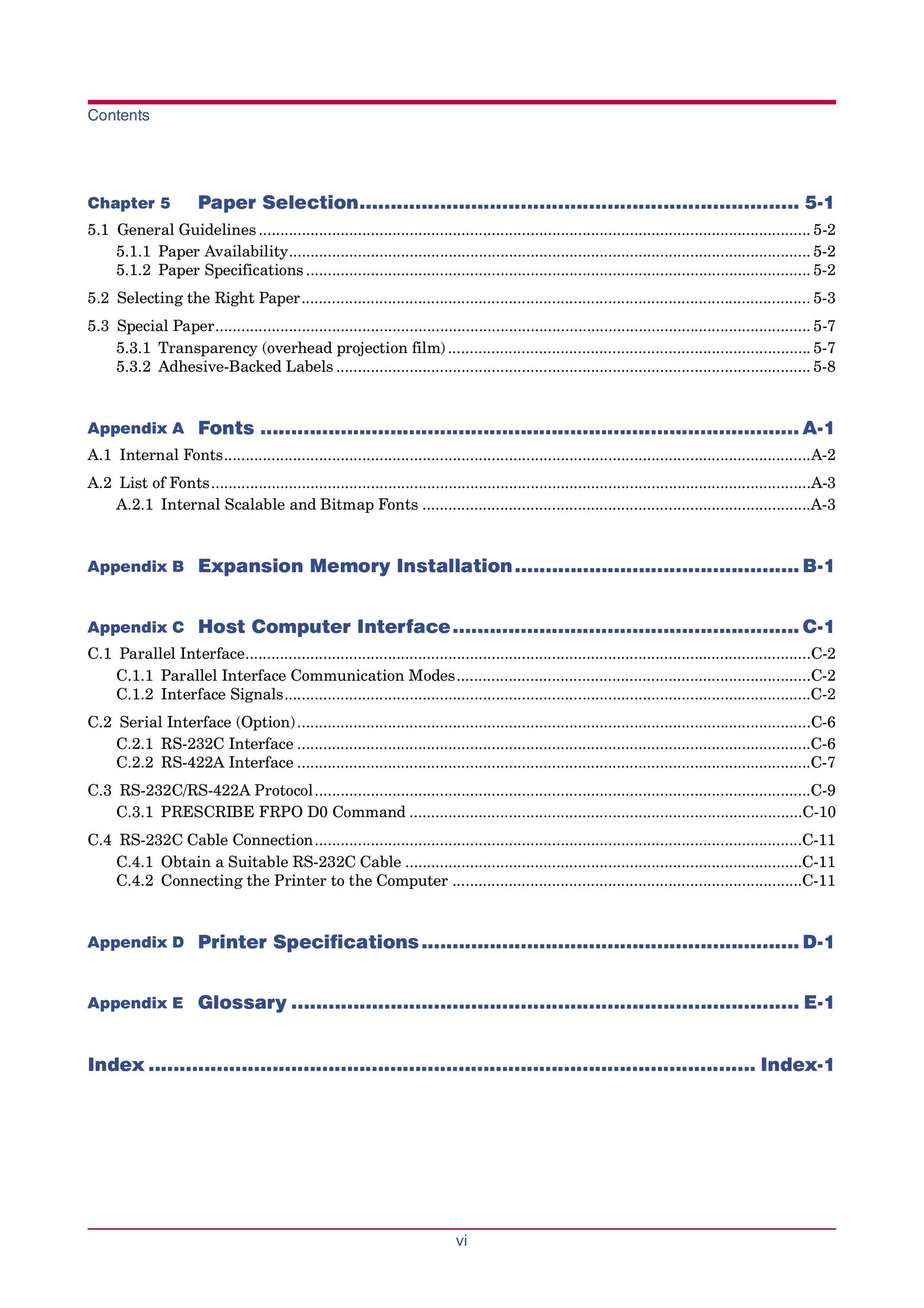 Kyocera FS-1000 Printer User Manual (Page 7)
