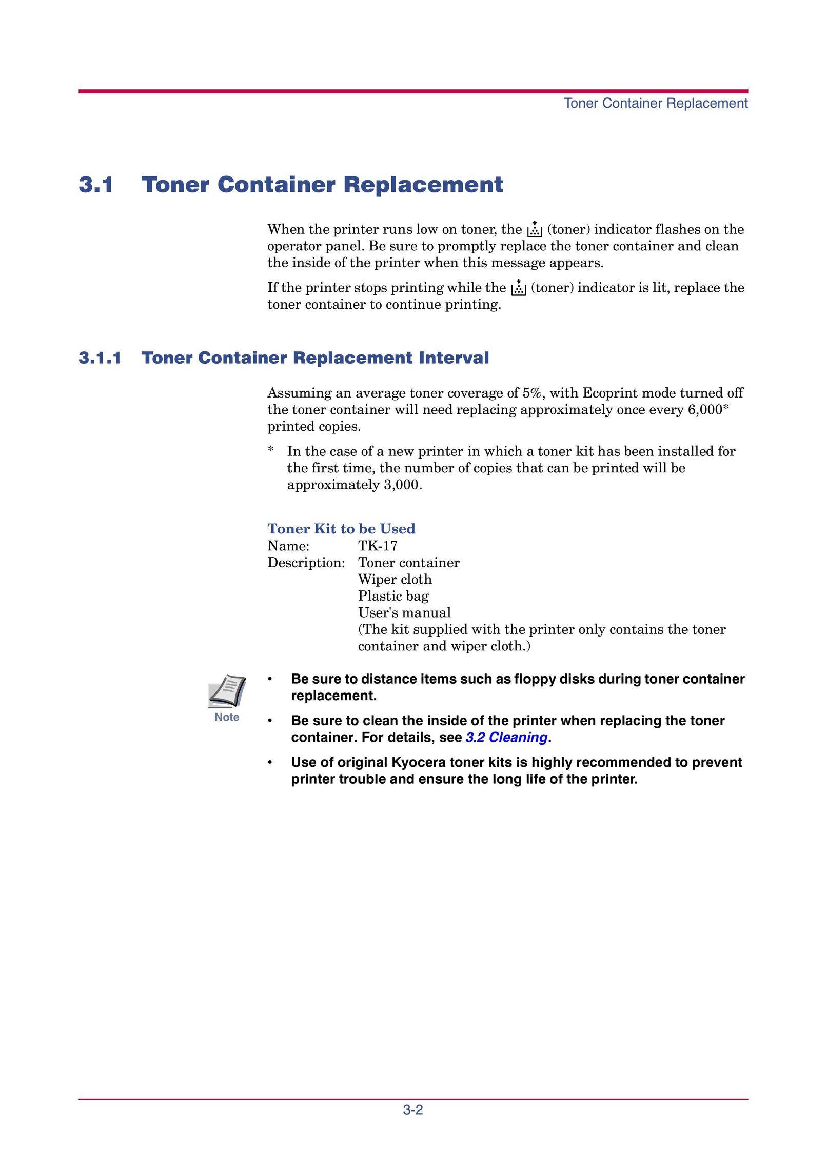 Kyocera FS-1000 Printer User Manual (Page 72)