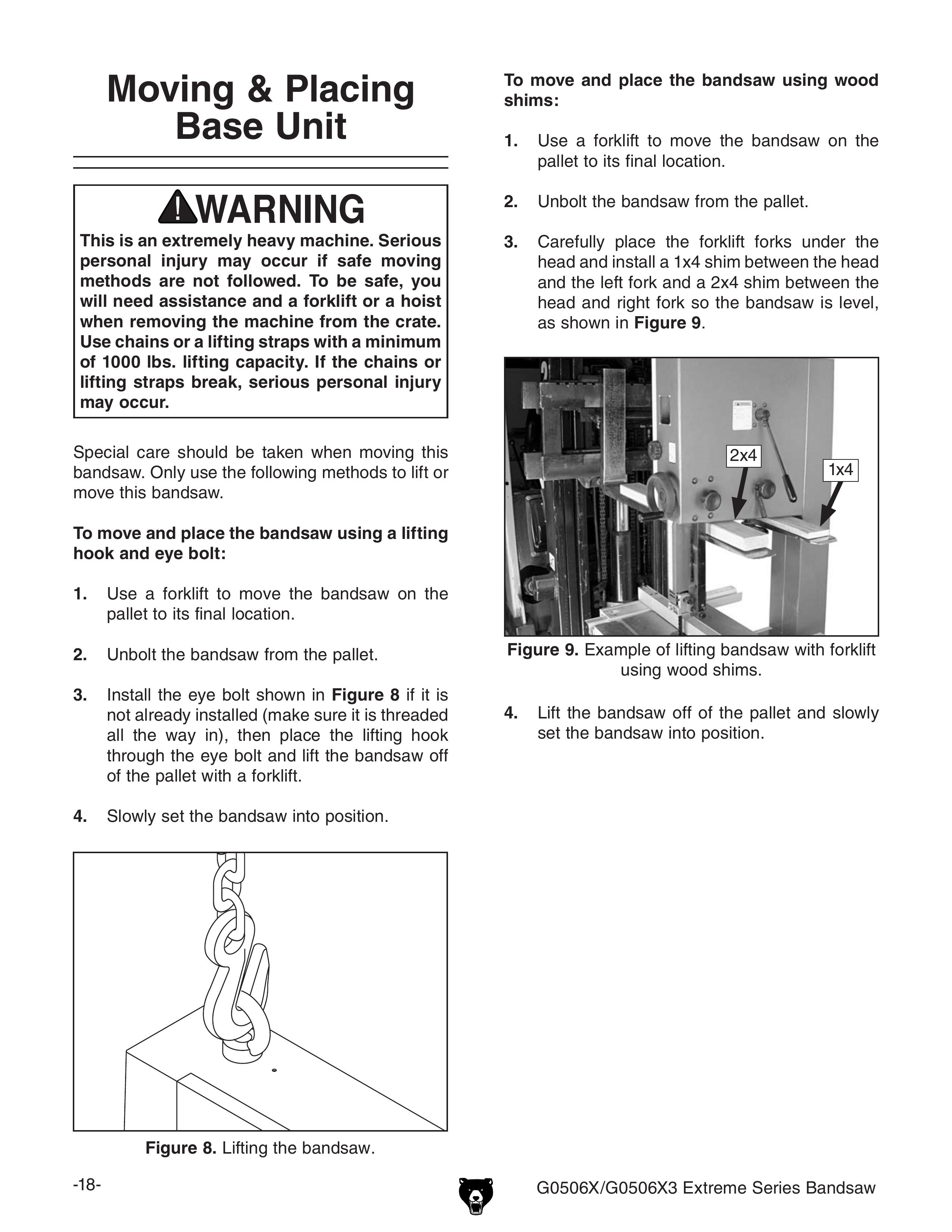 Grizzly G0506X3 Boat User Manual (Page 20)