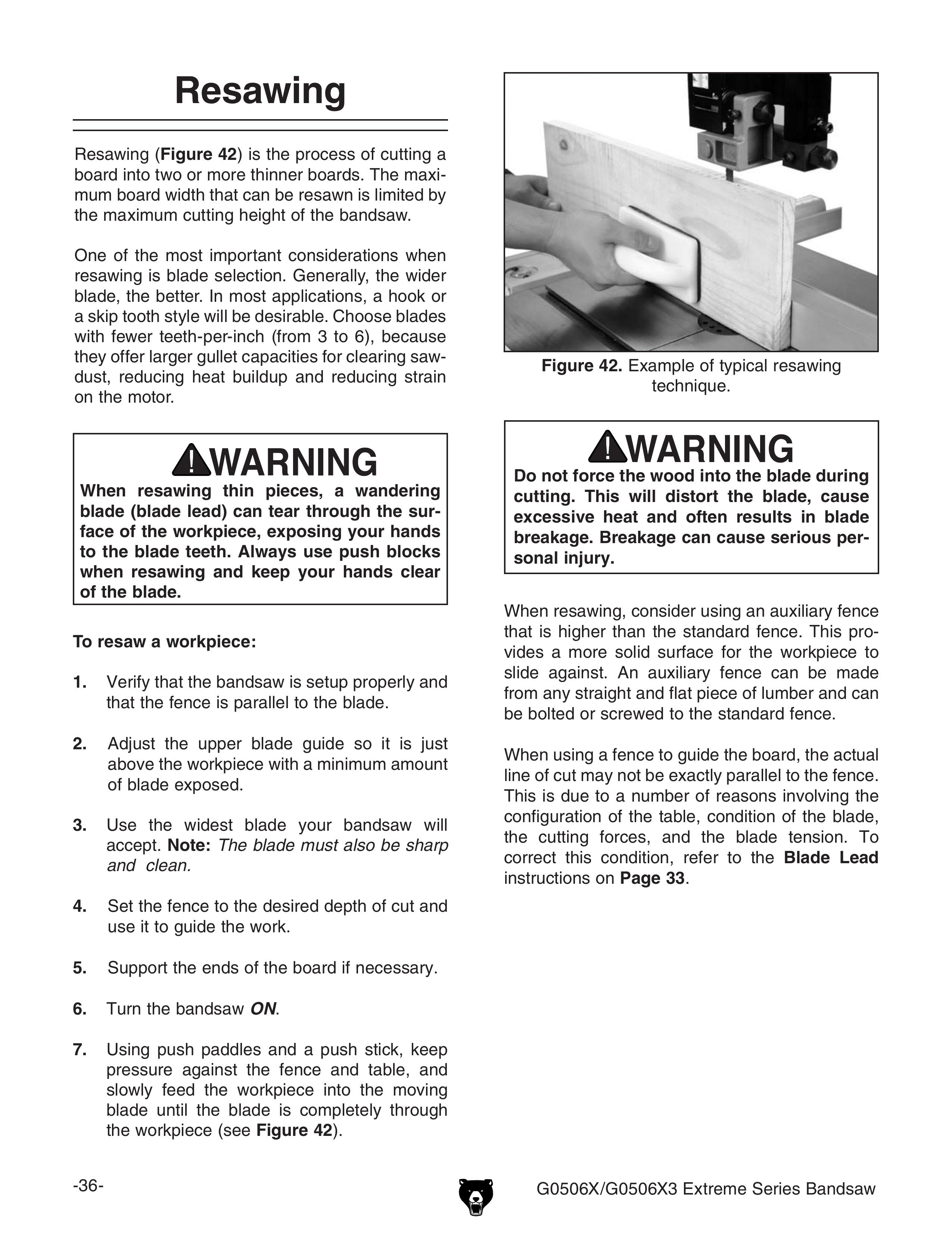 Grizzly G0506X3 Boat User Manual (Page 38)