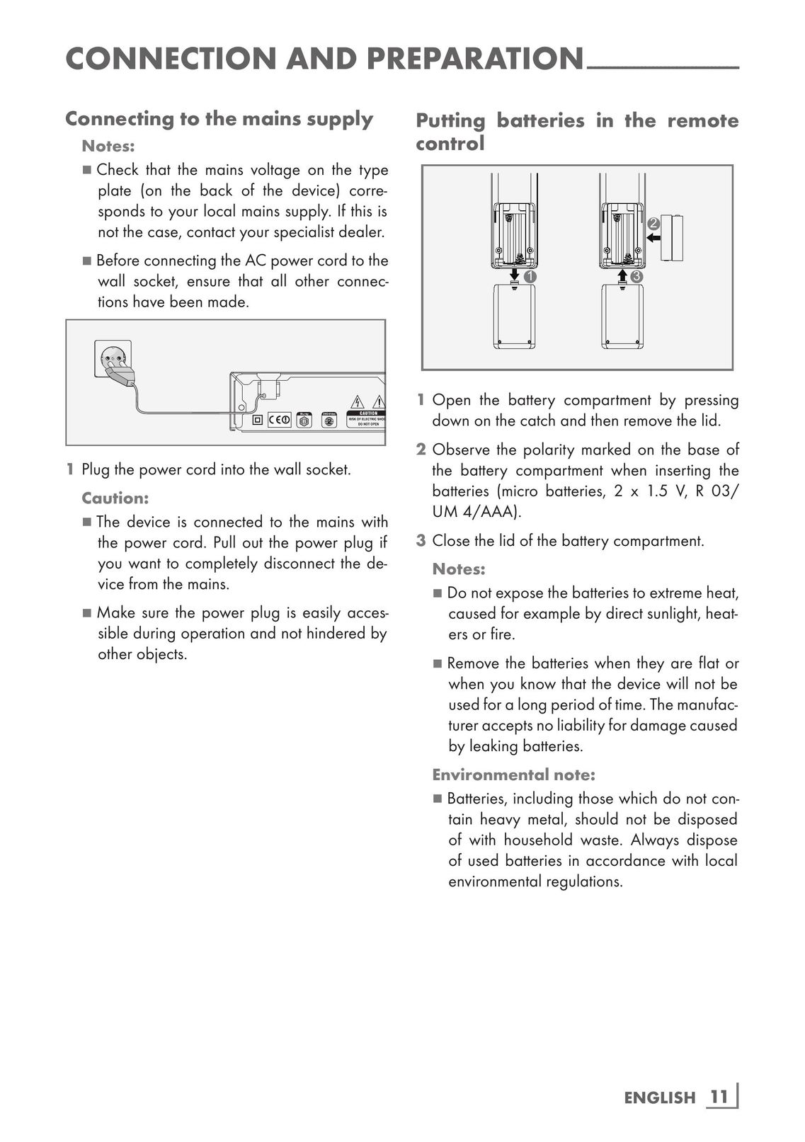 Grundig GBP 7000 3D Blu-ray Player User Manual (Page 11)
