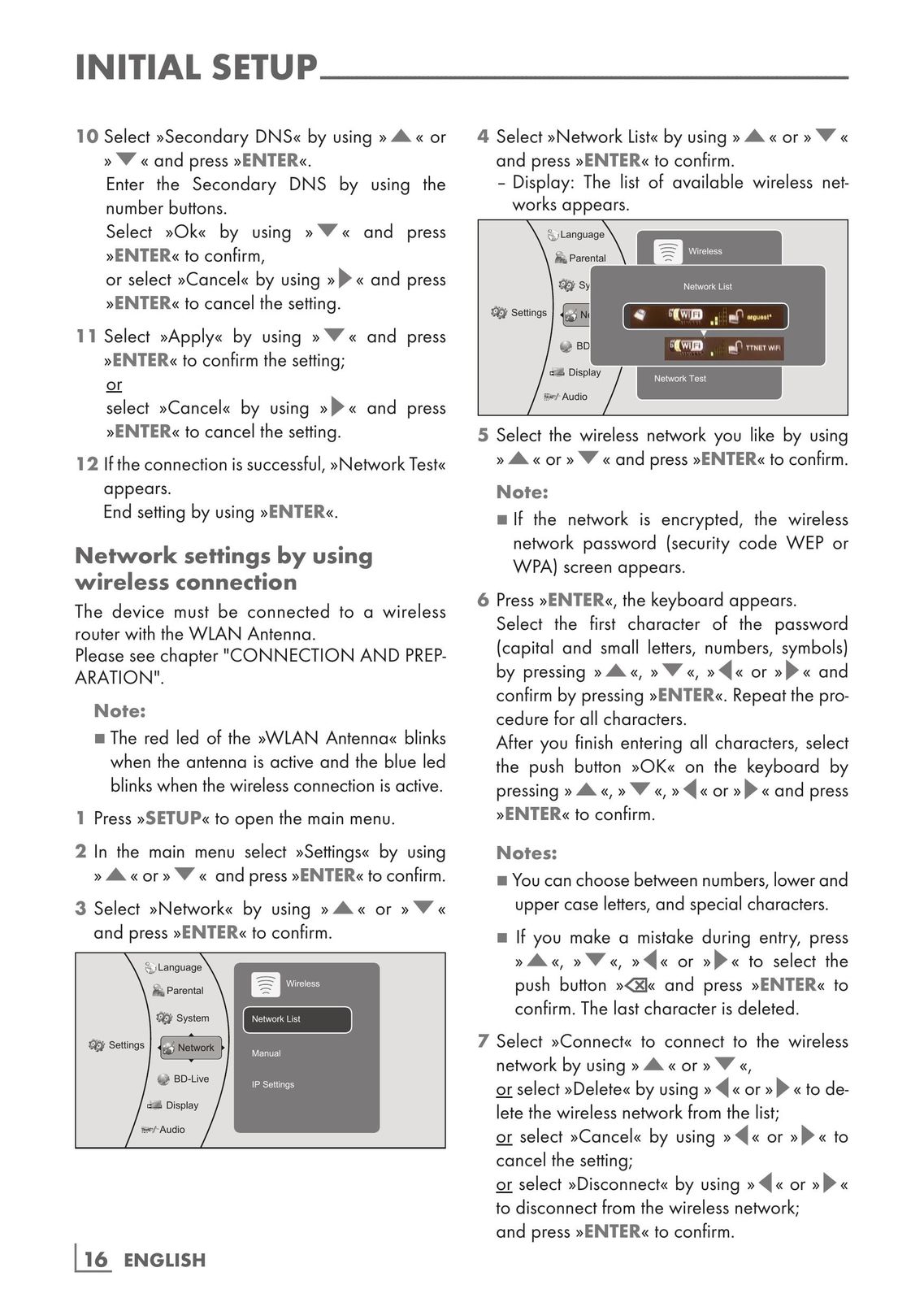 Grundig GBP 7000 3D Blu-ray Player User Manual (Page 16)