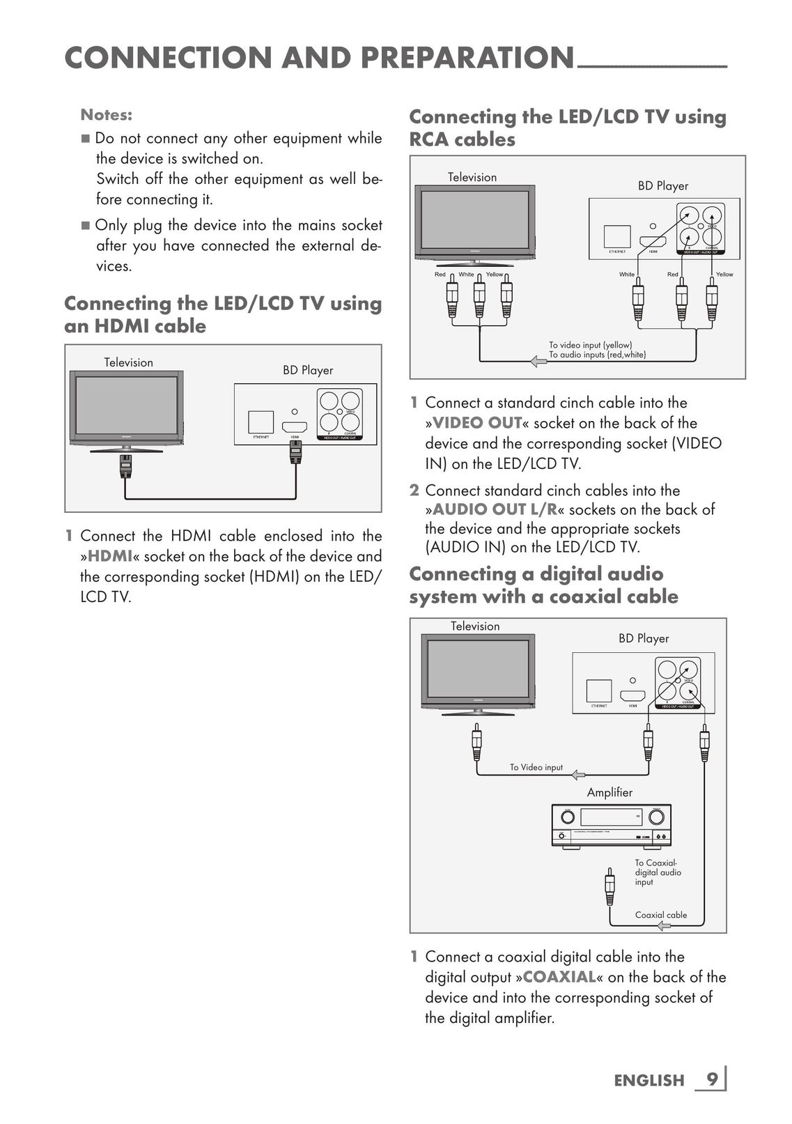 Grundig GBP 7000 3D Blu-ray Player User Manual (Page 9)