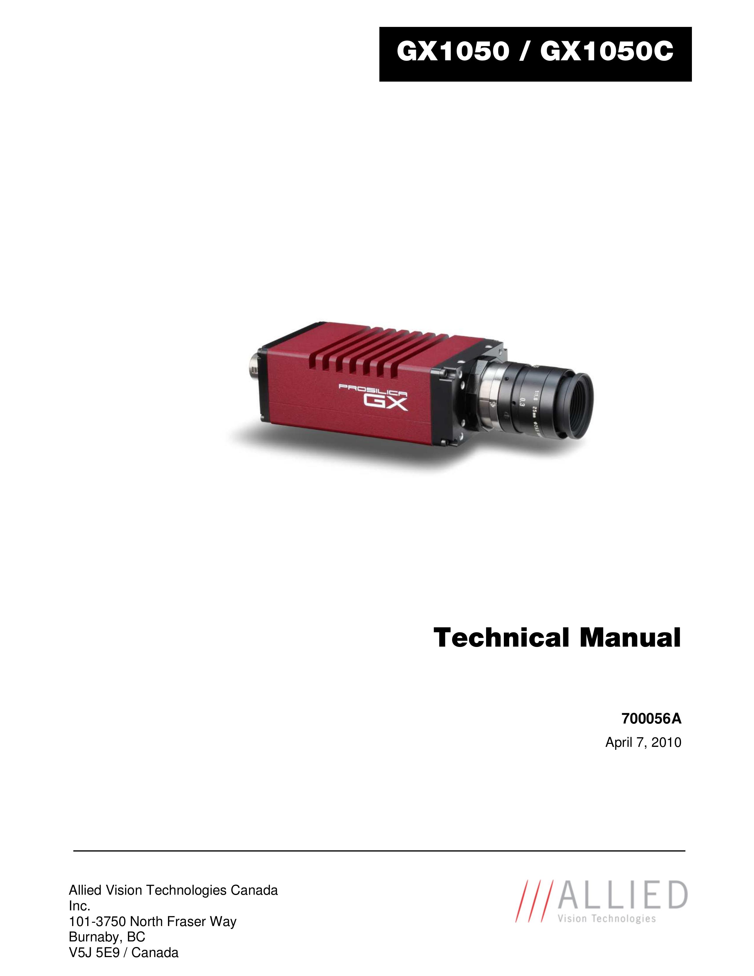 Allied International GX1050 Camcorder User Manual (Page 1)