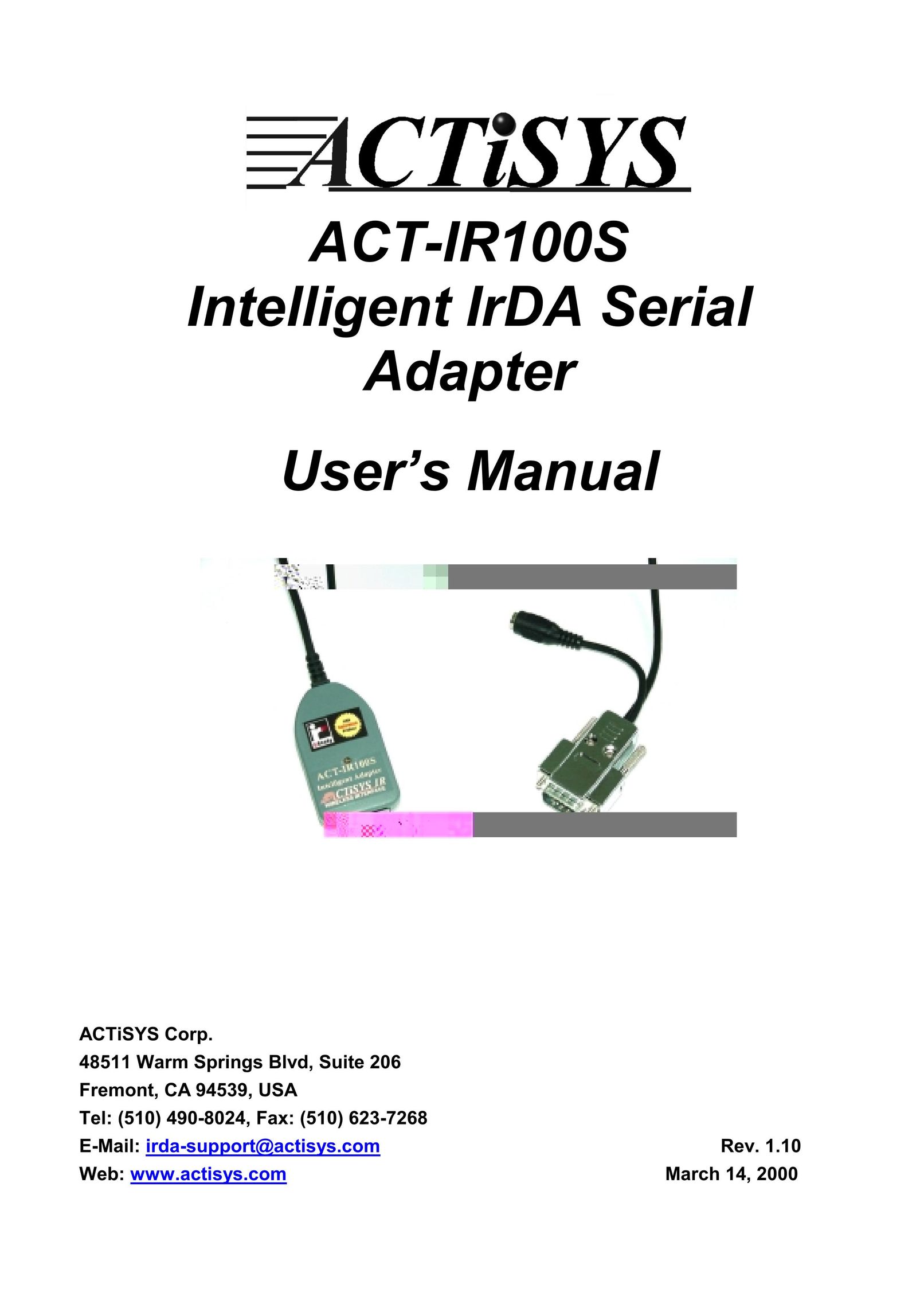 ACTiSYS ACT-IR100S Network Card User Manual (Page 1)