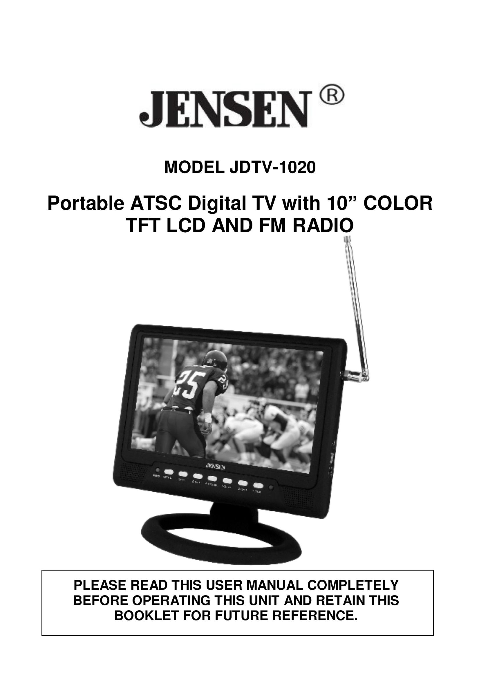 Jensen JDTV-1020 Handheld TV User Manual (Page 1)