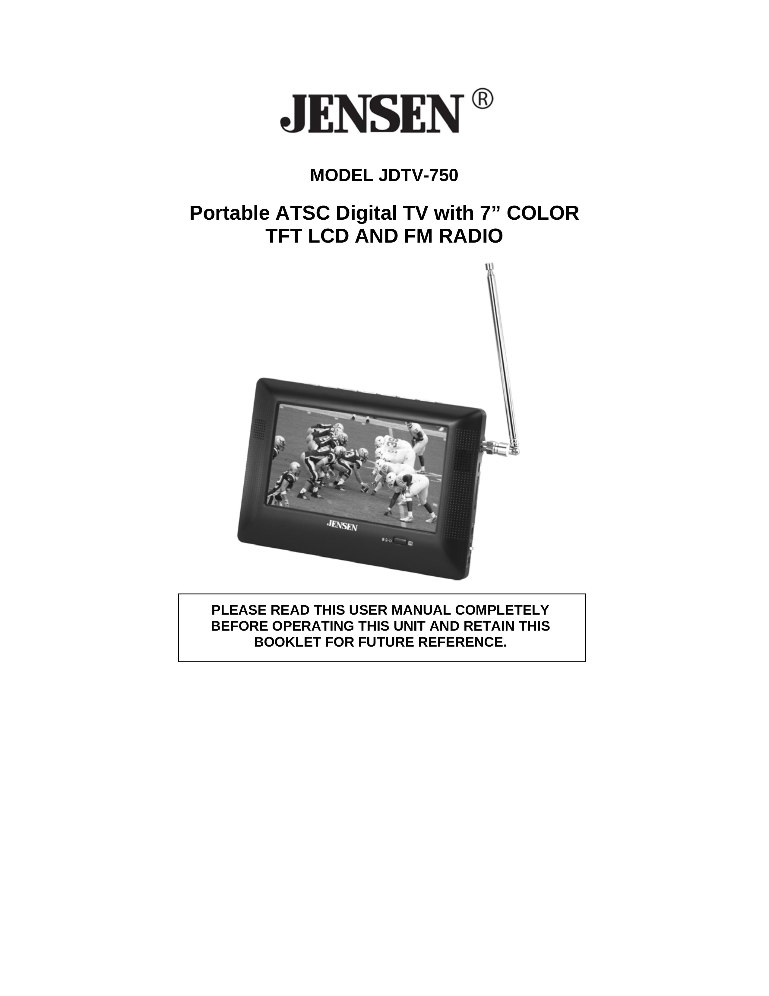 Jensen JDTV-750 Handheld TV User Manual (Page 1)