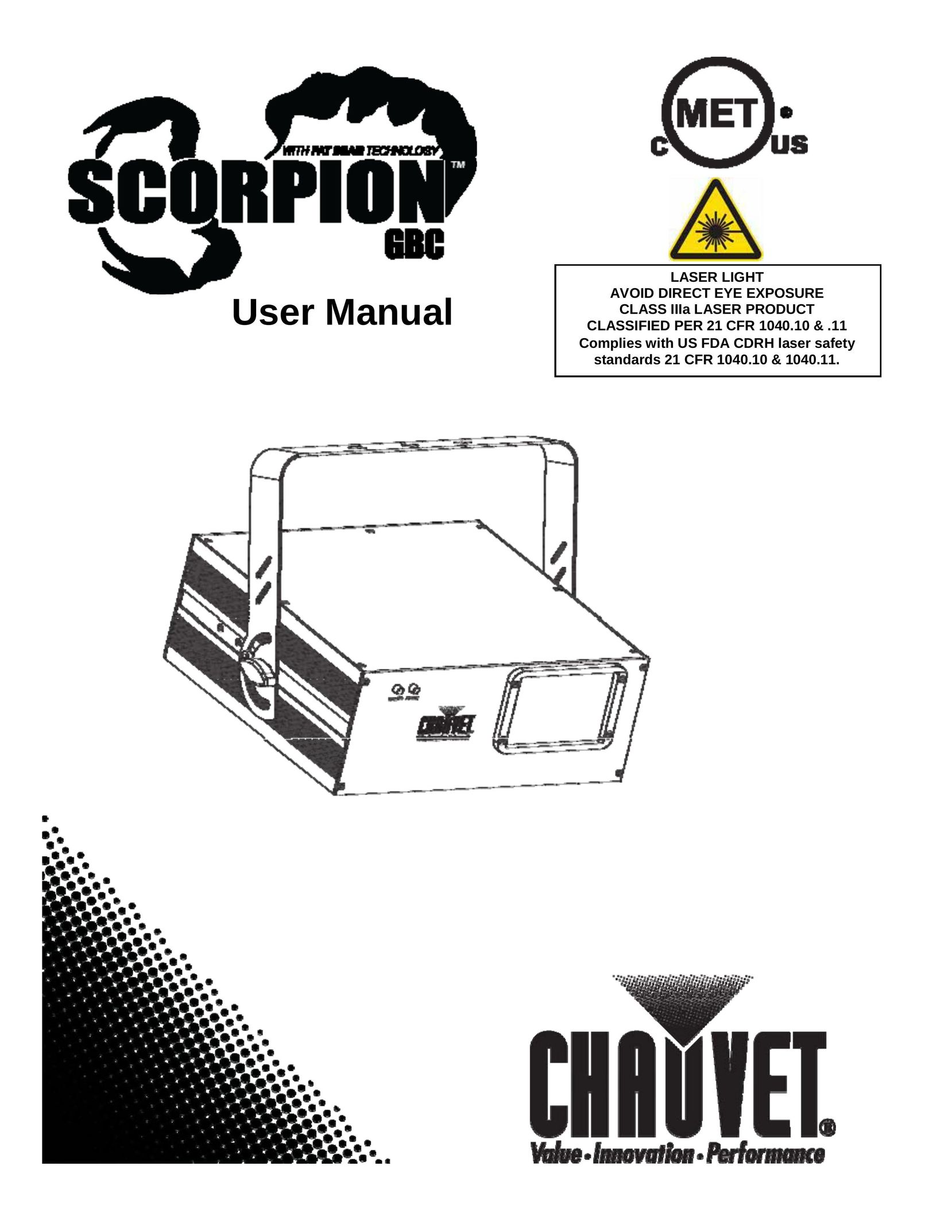 Chauvet Laser Pointer Laser Pointer User Manual (Page 1)