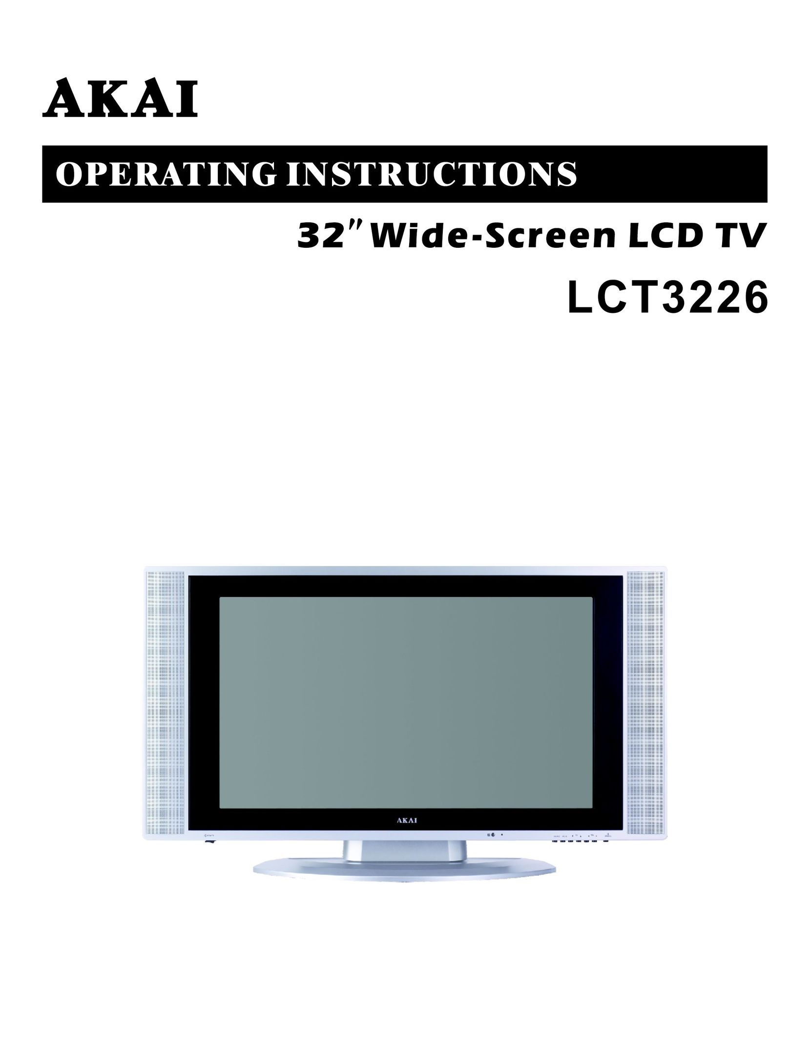 Akai LCT3226 Flat Panel Television User Manual (Page 1)