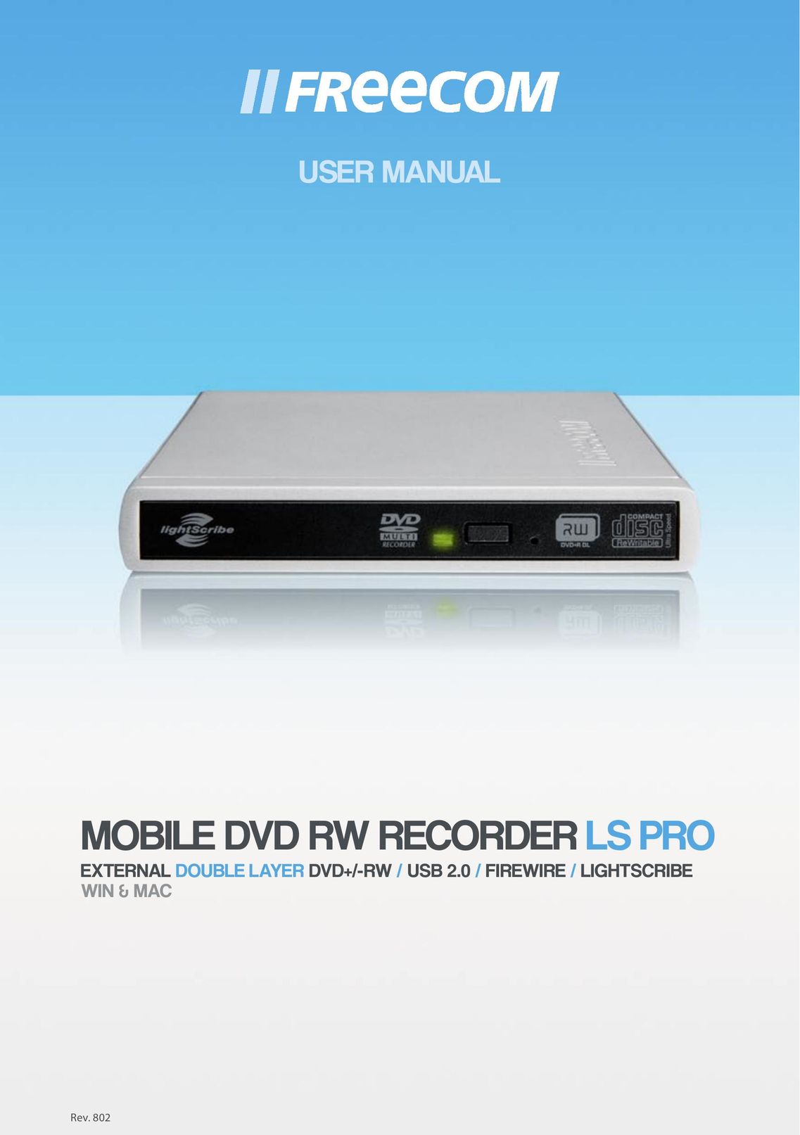 Freecom Technologies LS PRO DVD Player User Manual (Page 1)