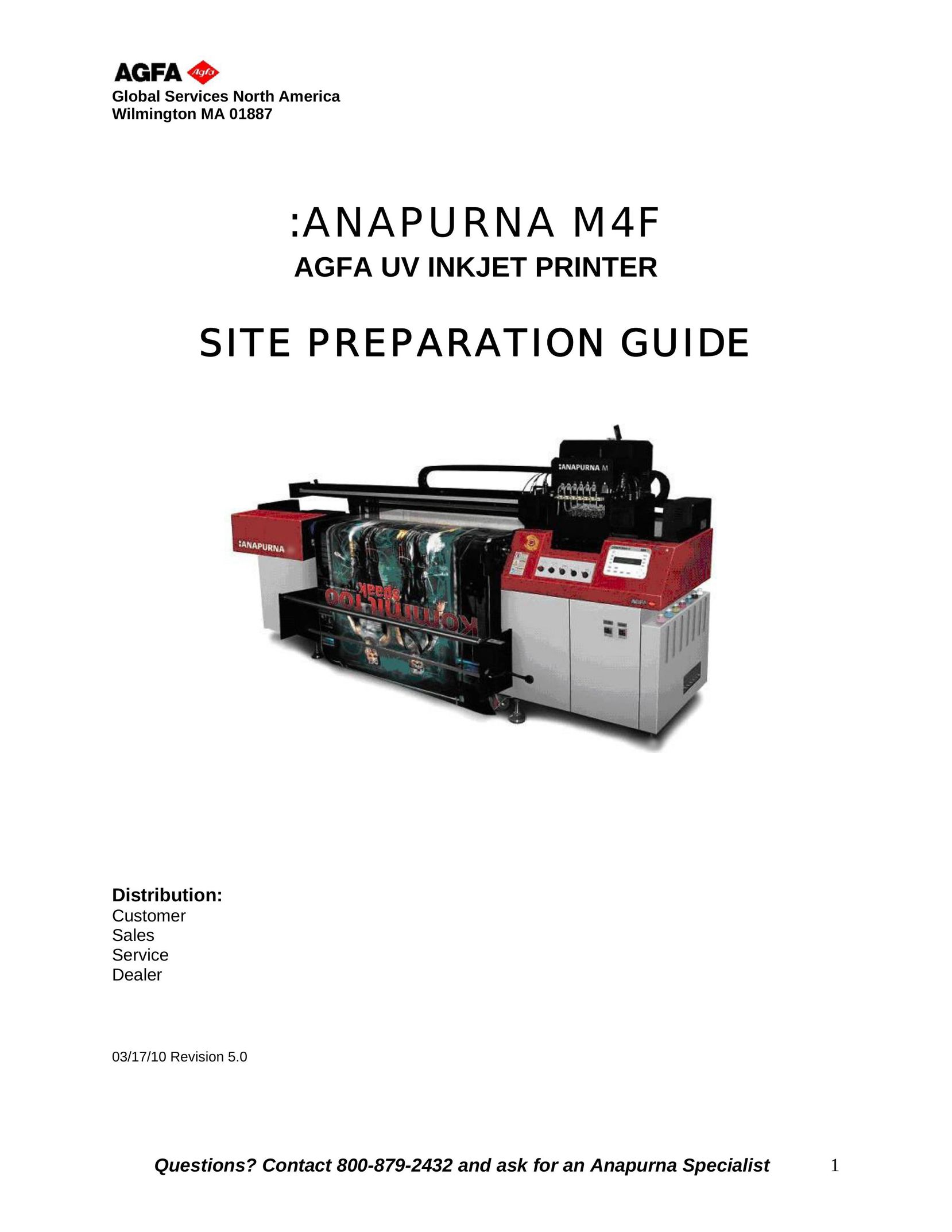 AGFA M4F Printer User Manual (Page 1)