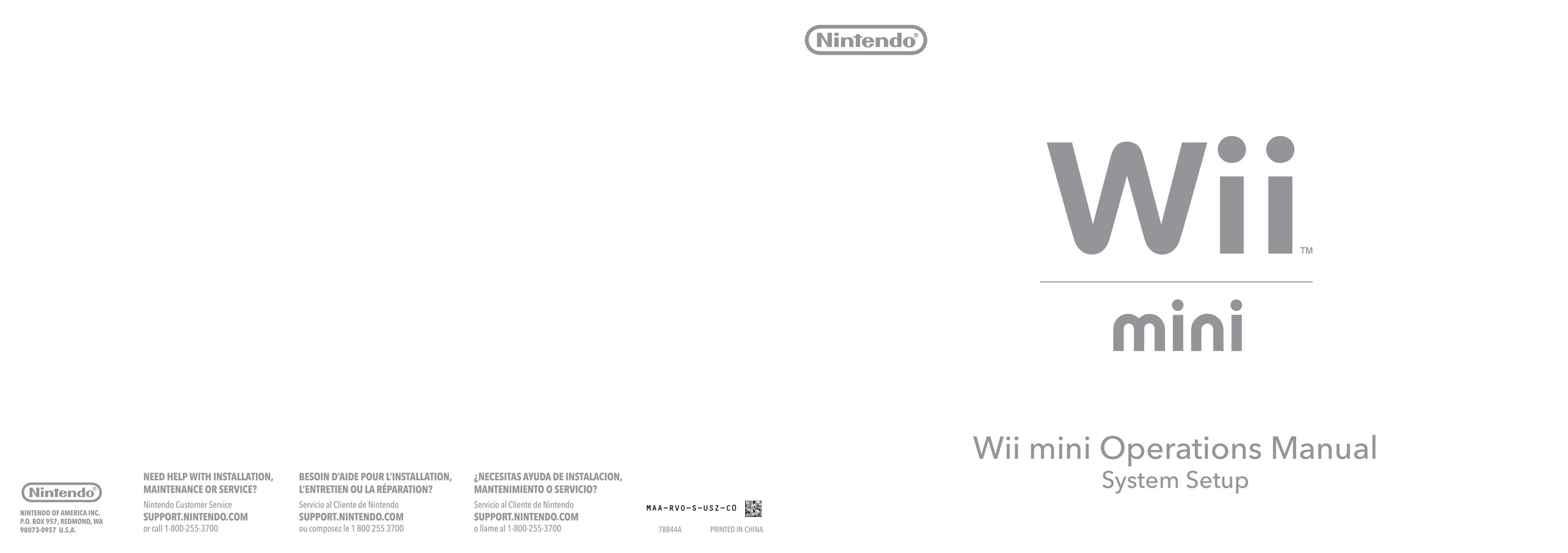 Nintendo MAA-RVO-S-USZ-C0 Handheld Game System User Manual (Page 1)